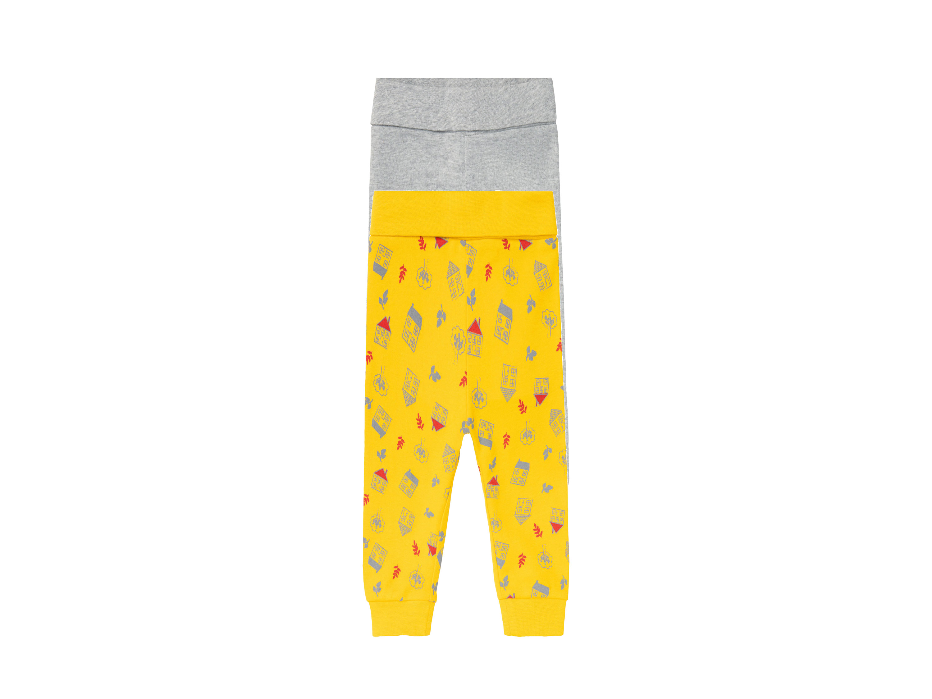 lupilu Baby joggingbroek (86/92, Geel/grijs)