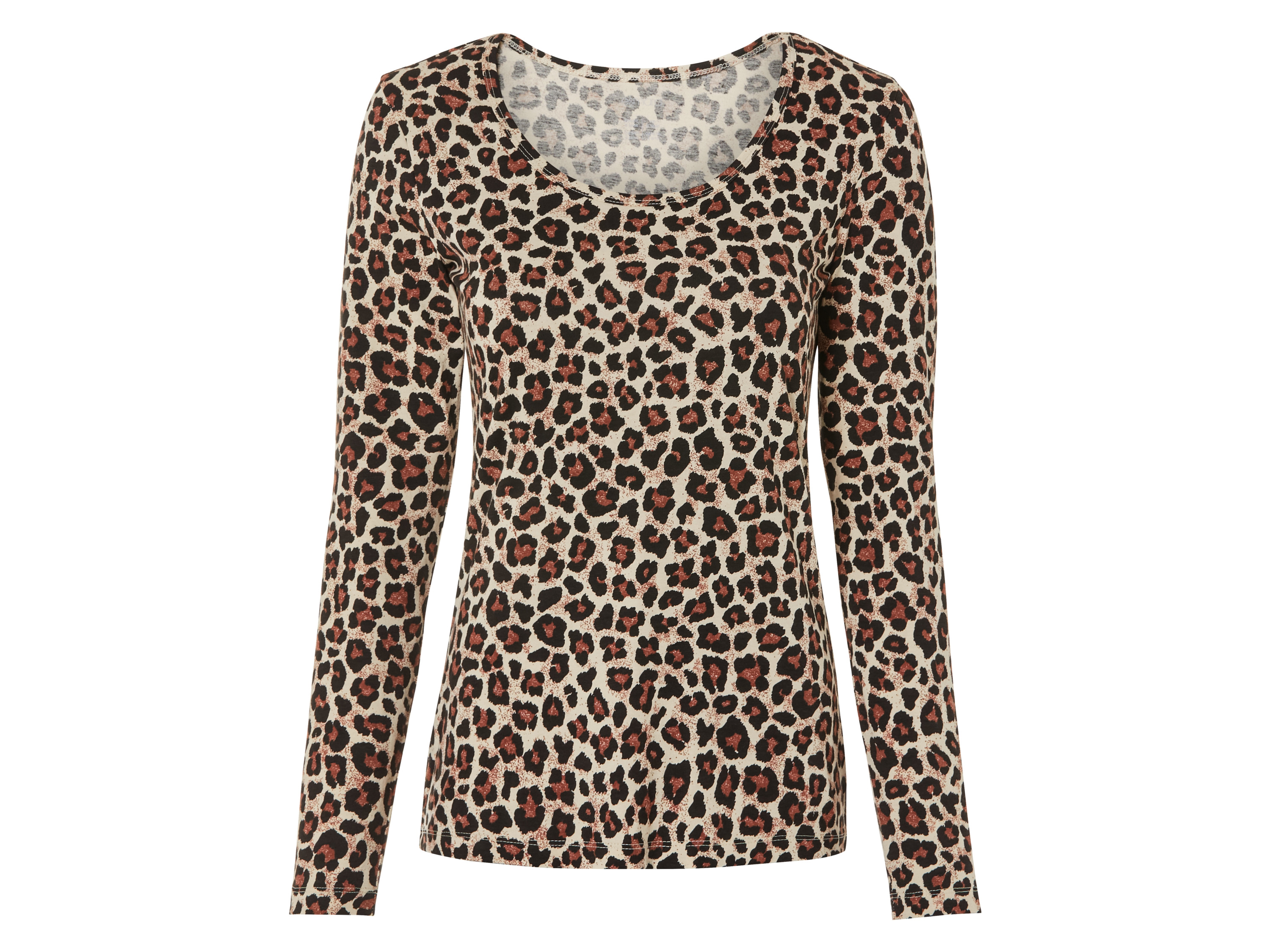 esmara Dames longsleeve (L (44-46), Luipaard print)