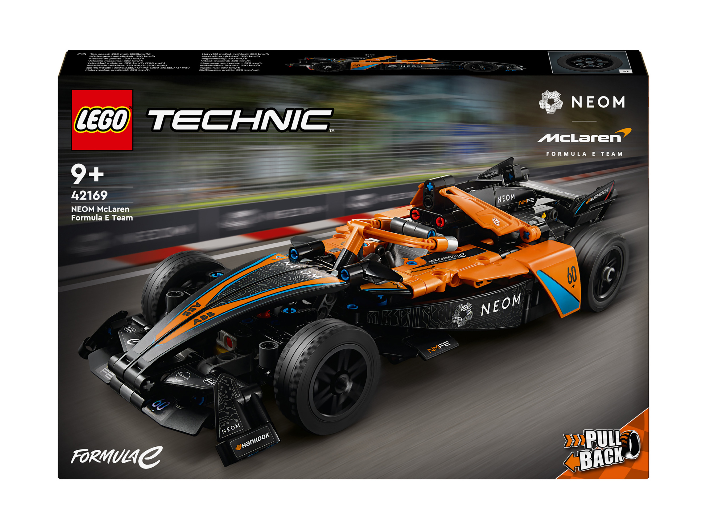 LEGO® TECHNIC 42169 Nom McLaren formula E Race Car