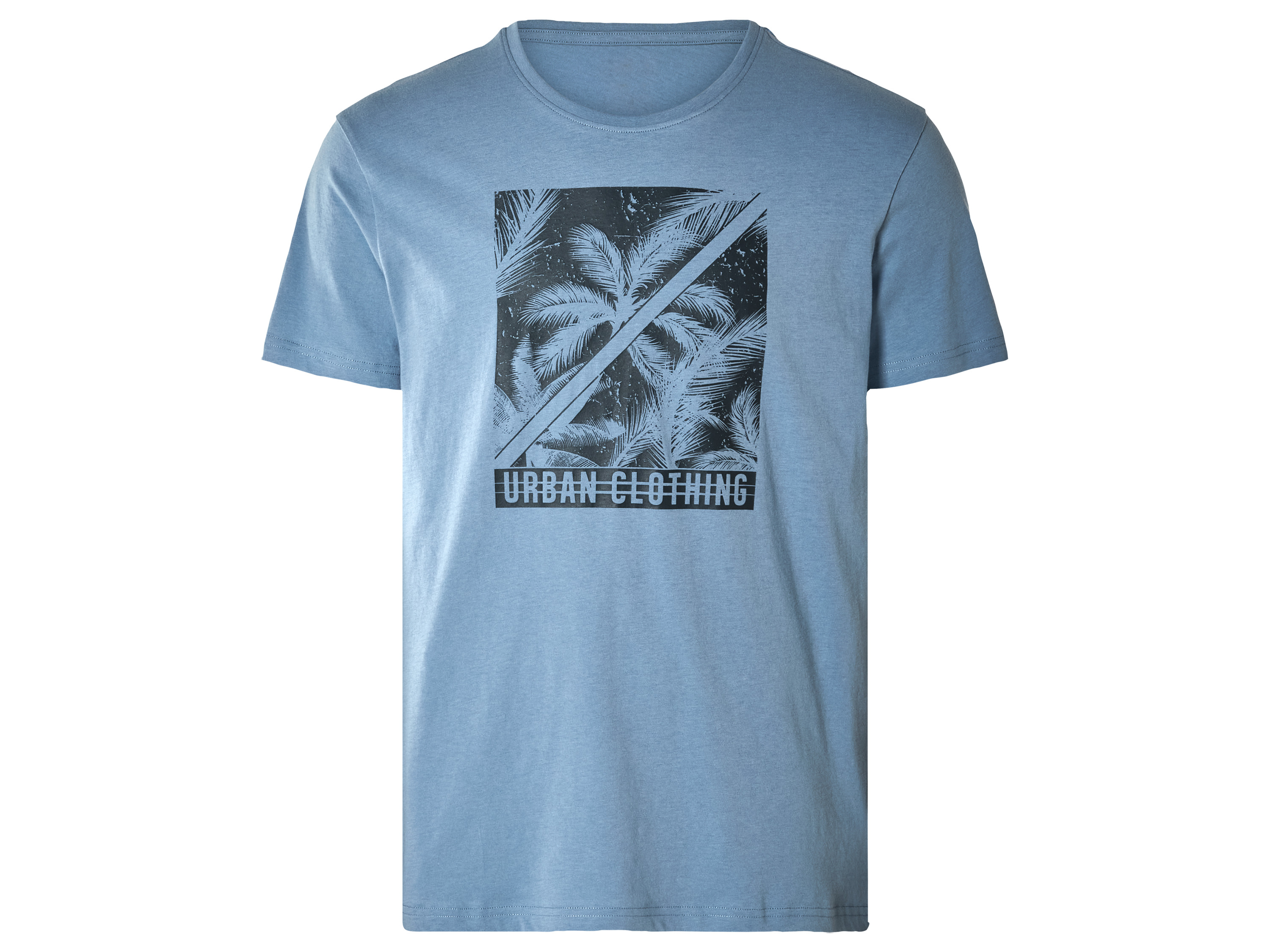 LIVERGY Heren T-shirt (L (52/54), Blauw)