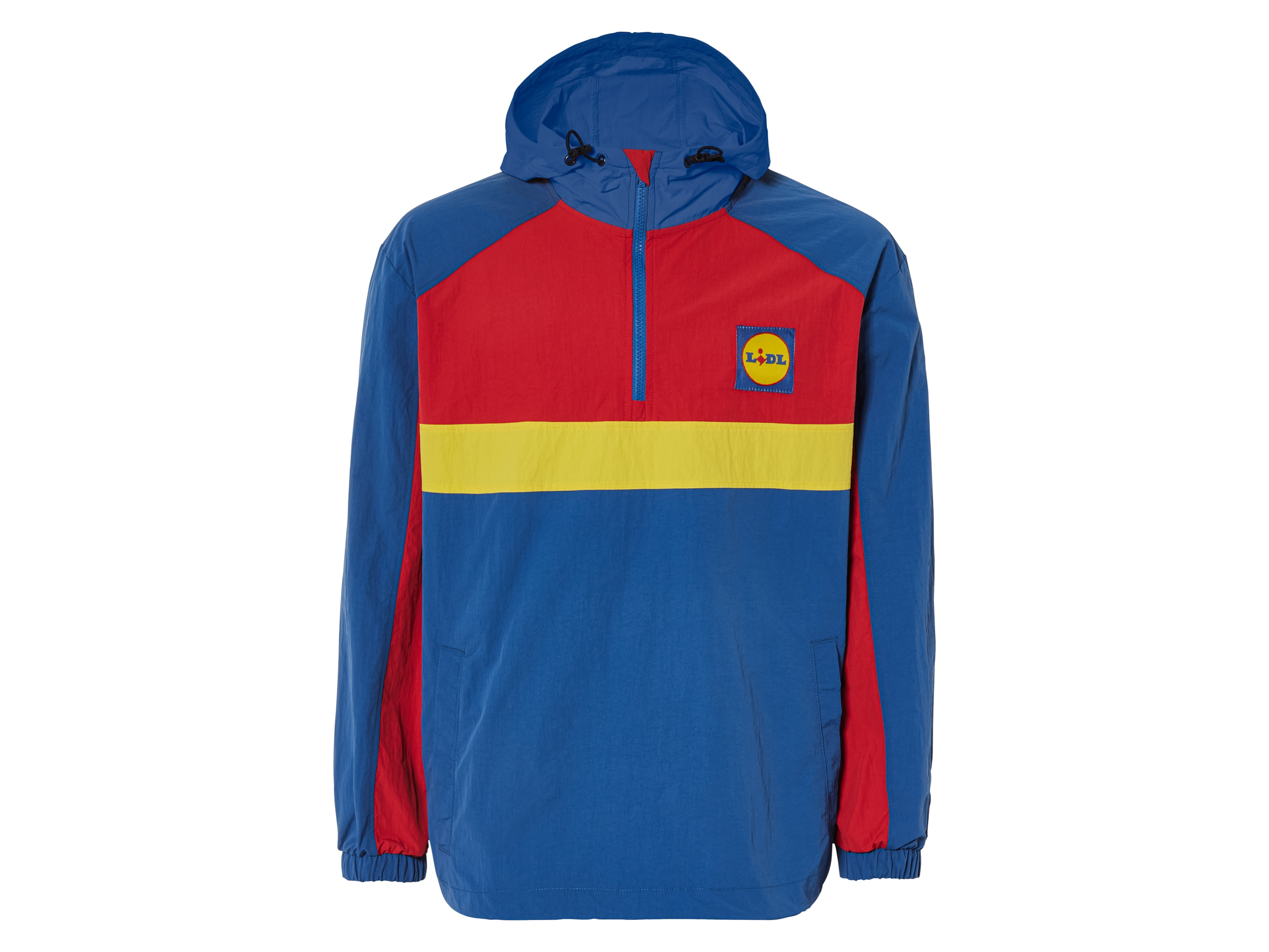 LIVERGY Lidl heren jas (M (48/50), Blauw/rood/geel)