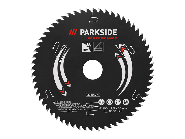 Ga naar volledige schermweergave: PARKSIDE PERFORMANCE® Cirkelzaagblad - afbeelding 5