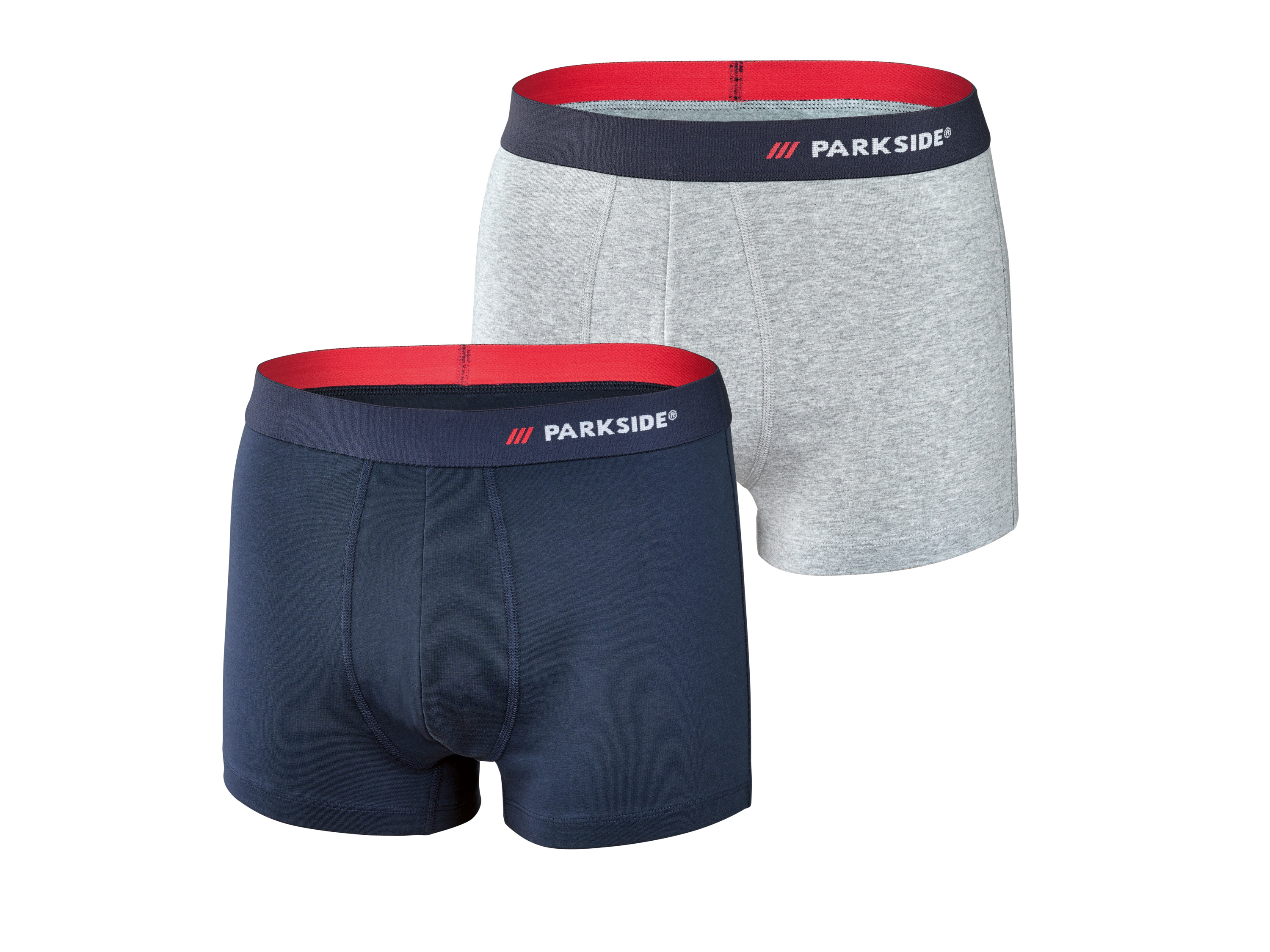 PARKSIDE 2 paar herenboxers (S, Donkerblauw/grijs)