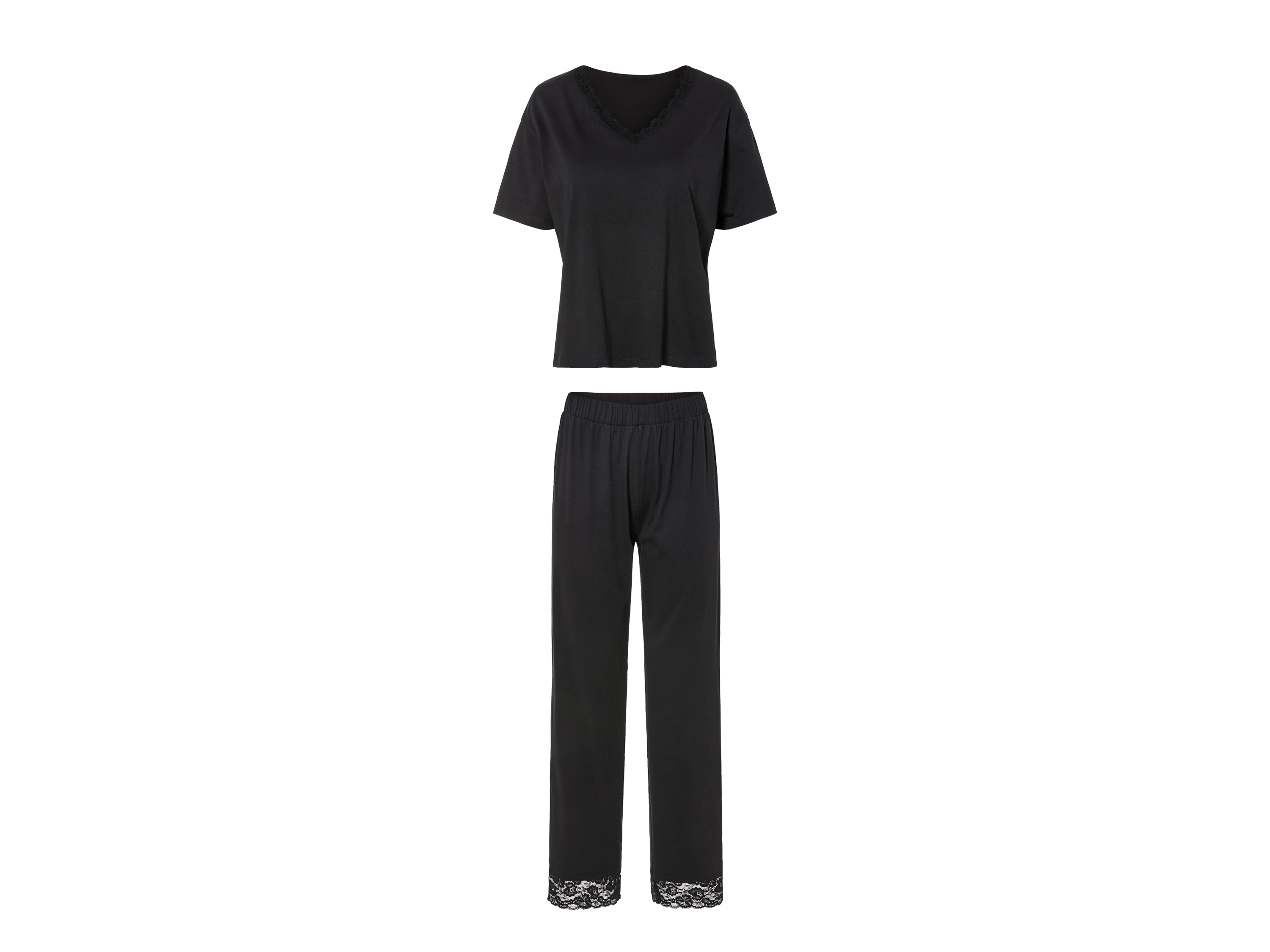 esmara Dames Pyjama (XS (32/34), Zwart)