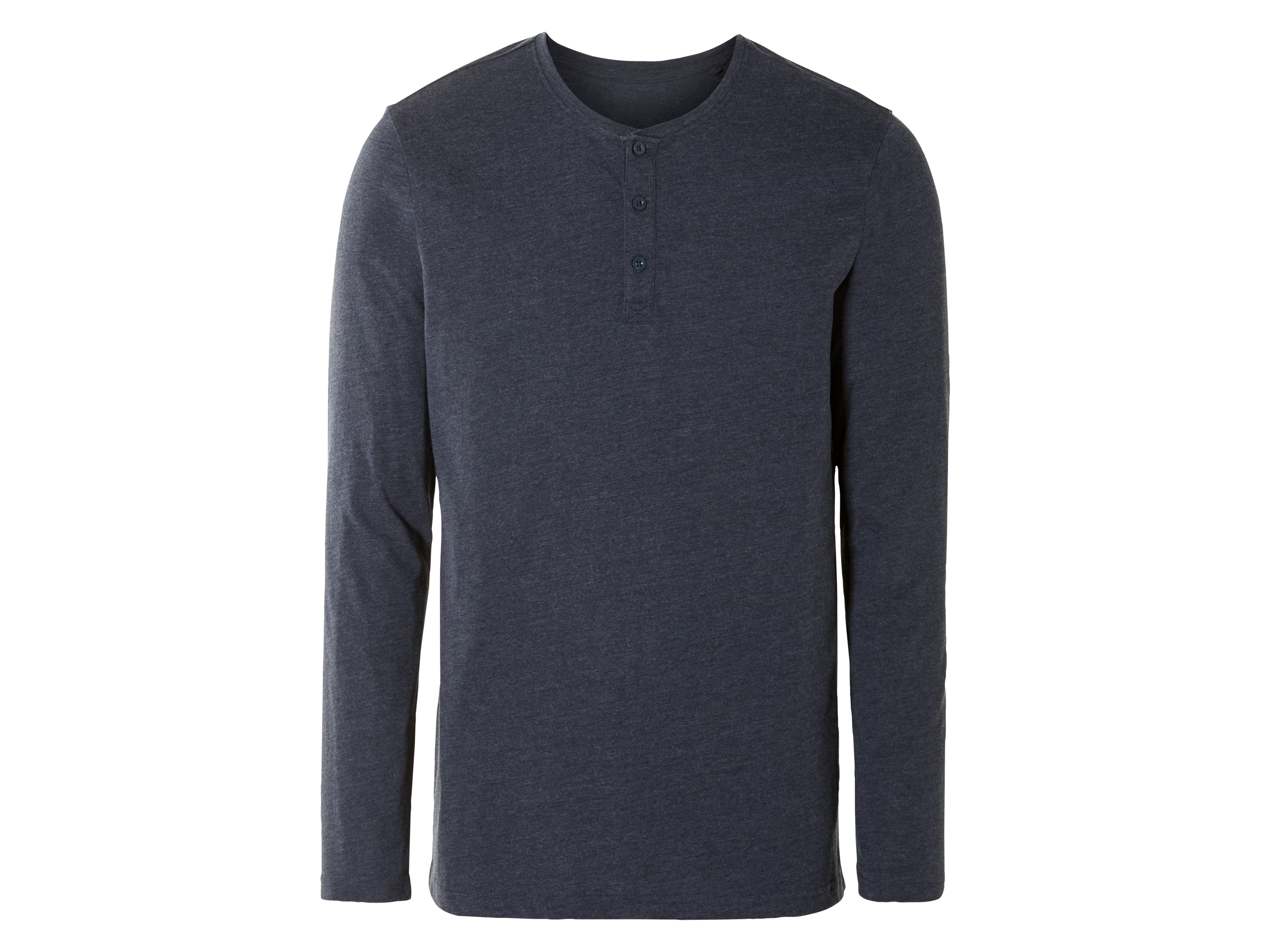 LIVERGY Heren shirt met lange mouwen (M (48/50), Marineblauw)