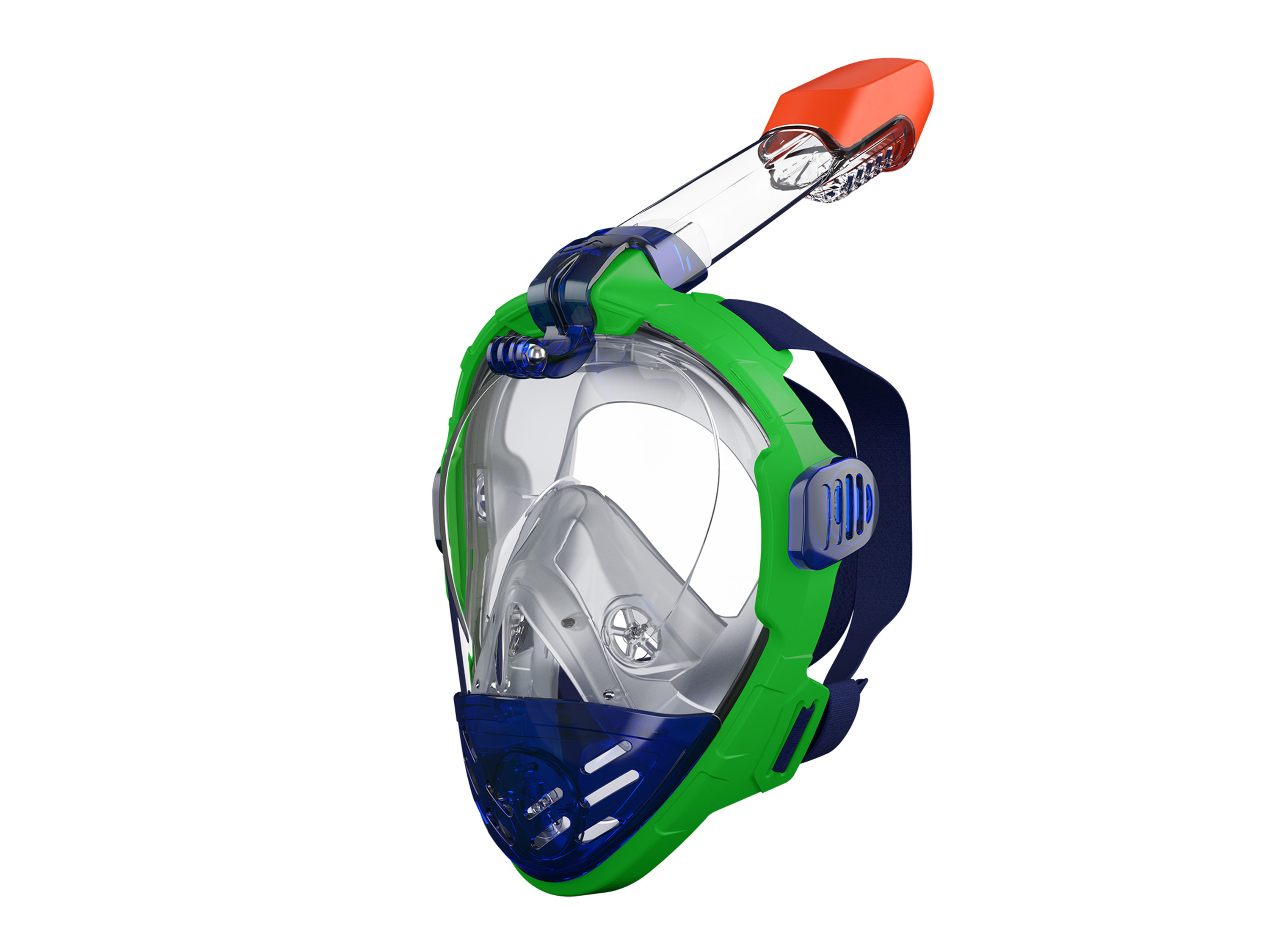 CRIVIT Snorkelmasker (S/M, Groen/blauw)