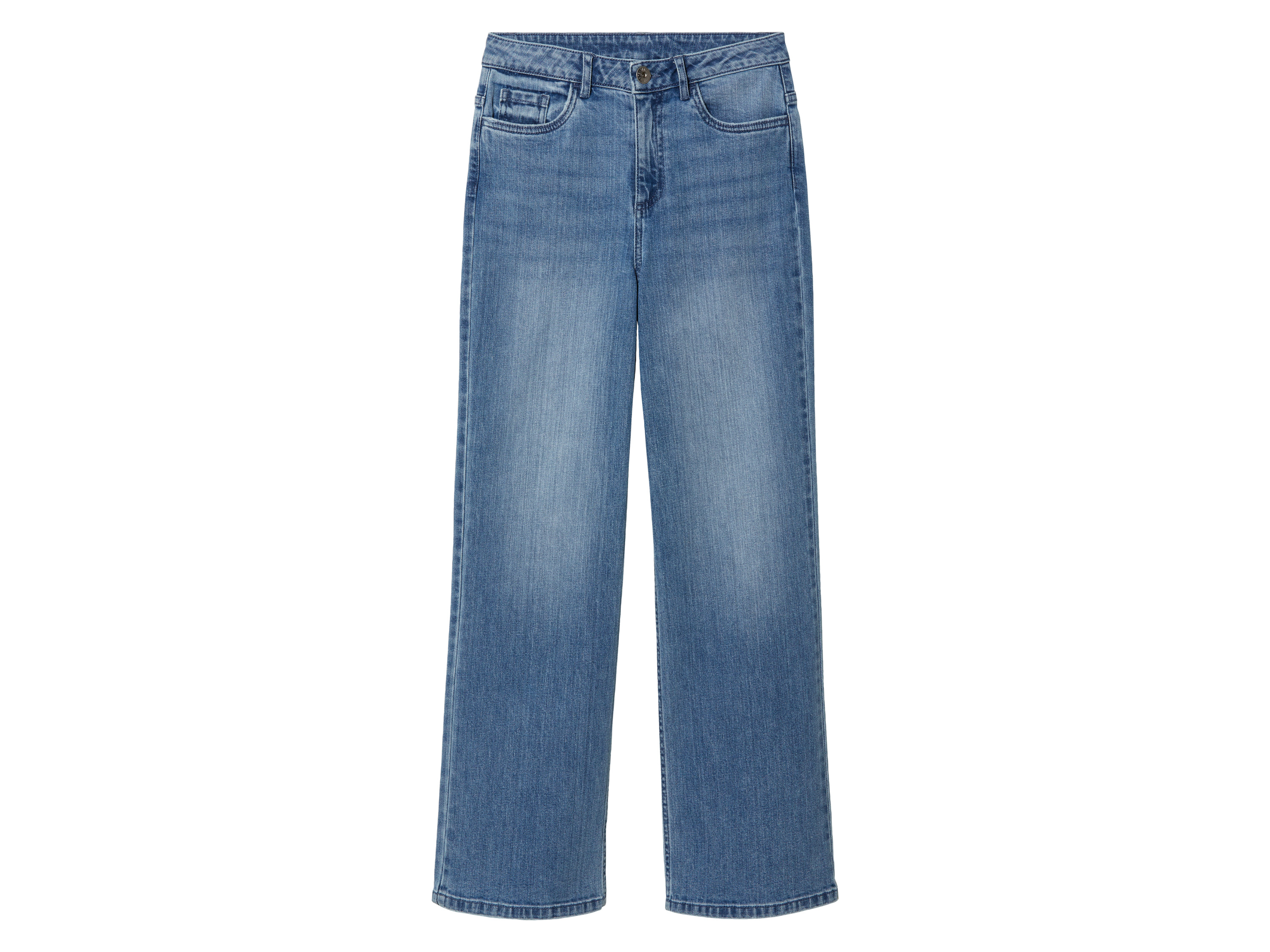 pepperts! Kinderjeans wide leg (140, Blauw)