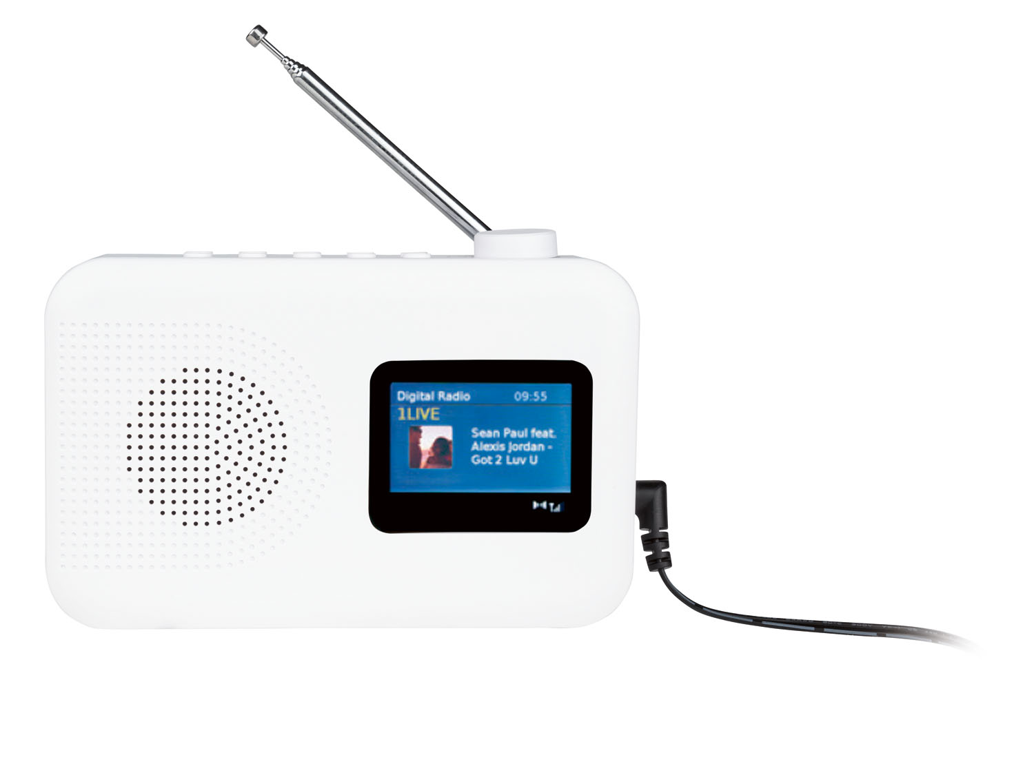 DAB+-radio met alarmfunctie (Wit)