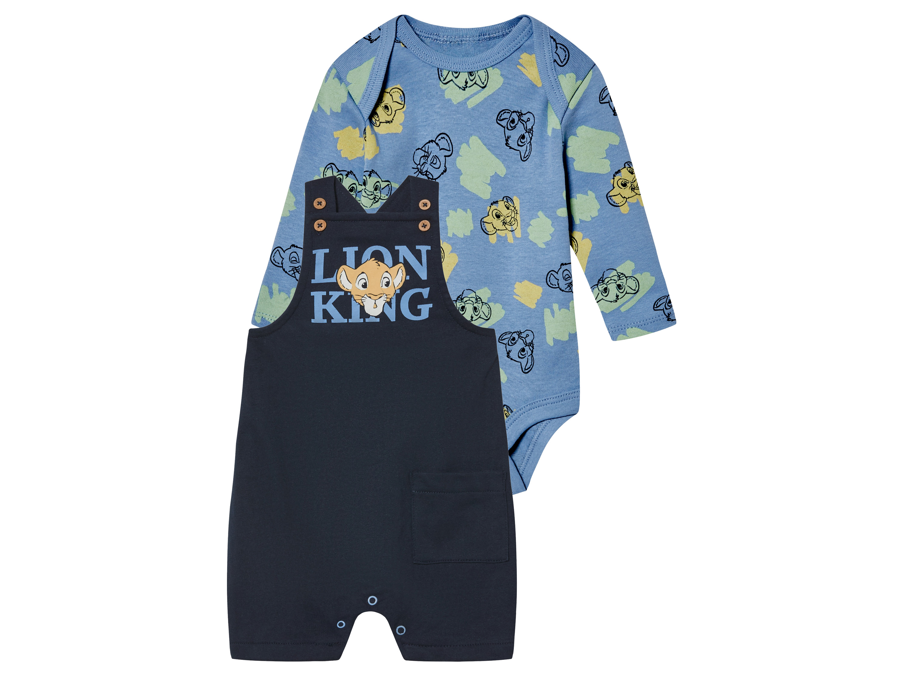 2-delige babyset met romper en body (Lion King navy, 74/80)