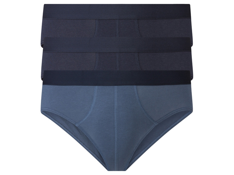 3 heren slips (XL, navy/donkerblauw)