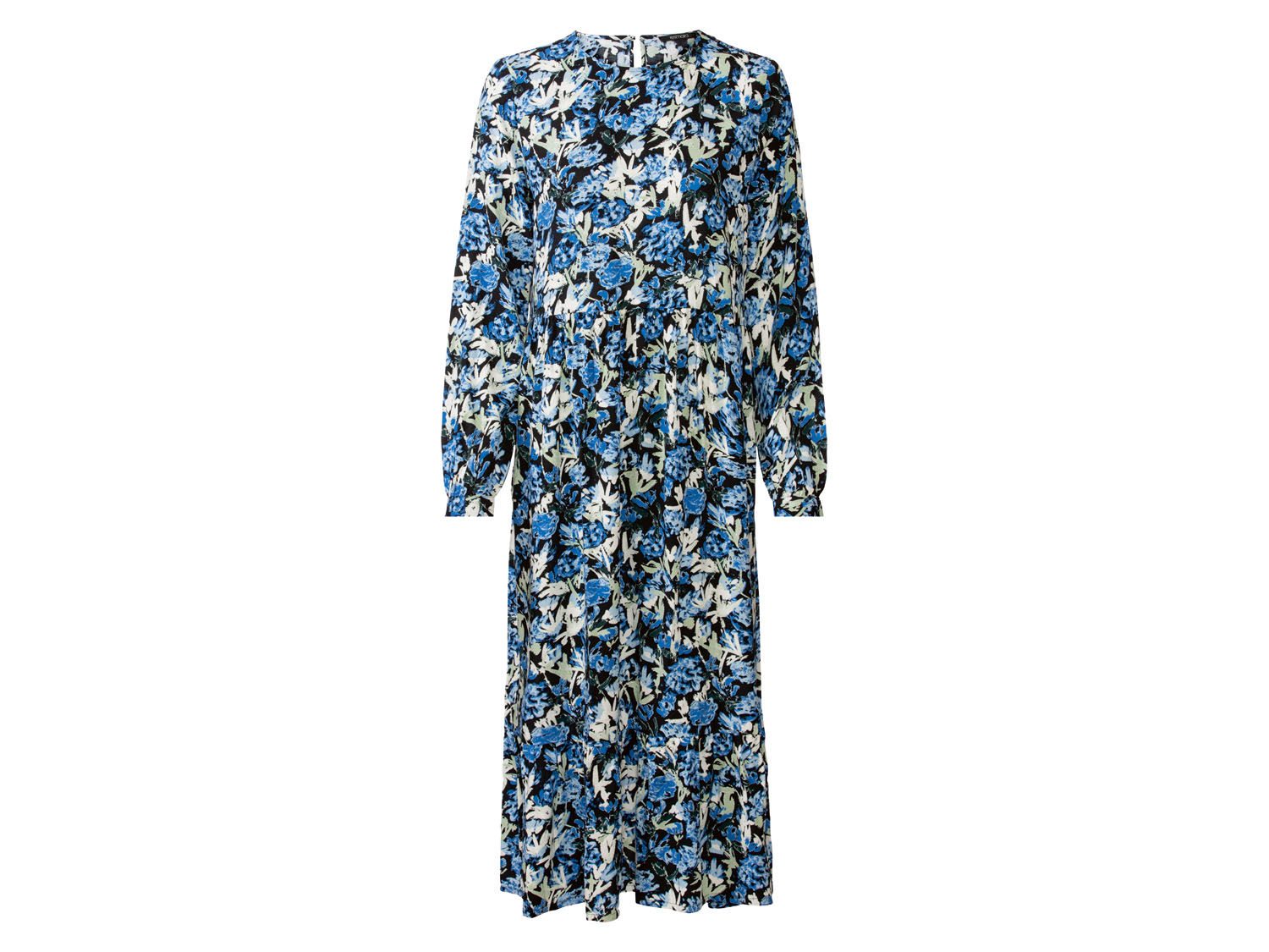 esmara Dames midi-jurk (40, Blauw)