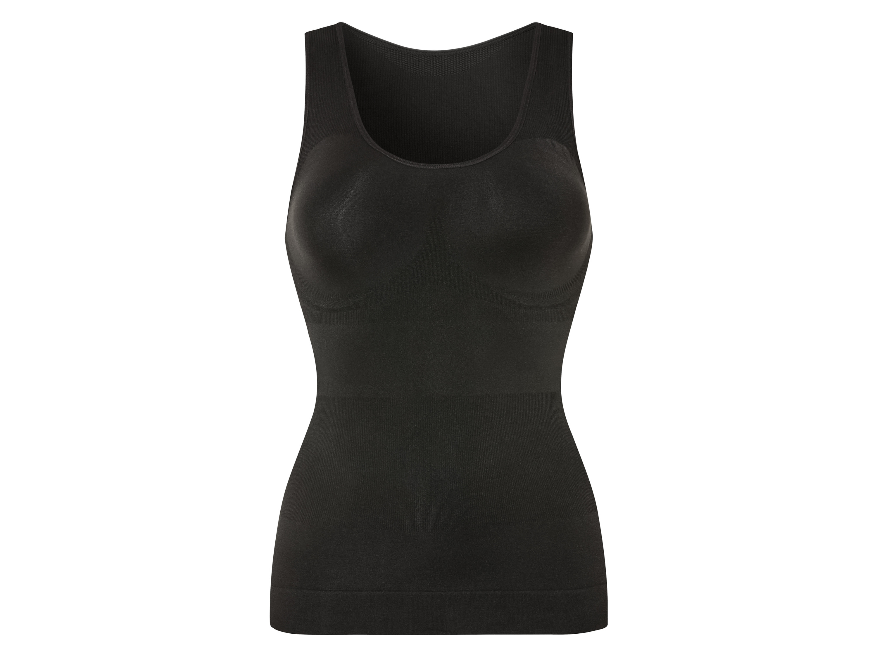 esmara Dames Soft-Shaping top (L (44-46), Zwart)