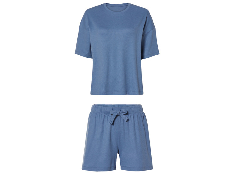 esmara Dames-pyjama met short (M (40/42), Blauw)