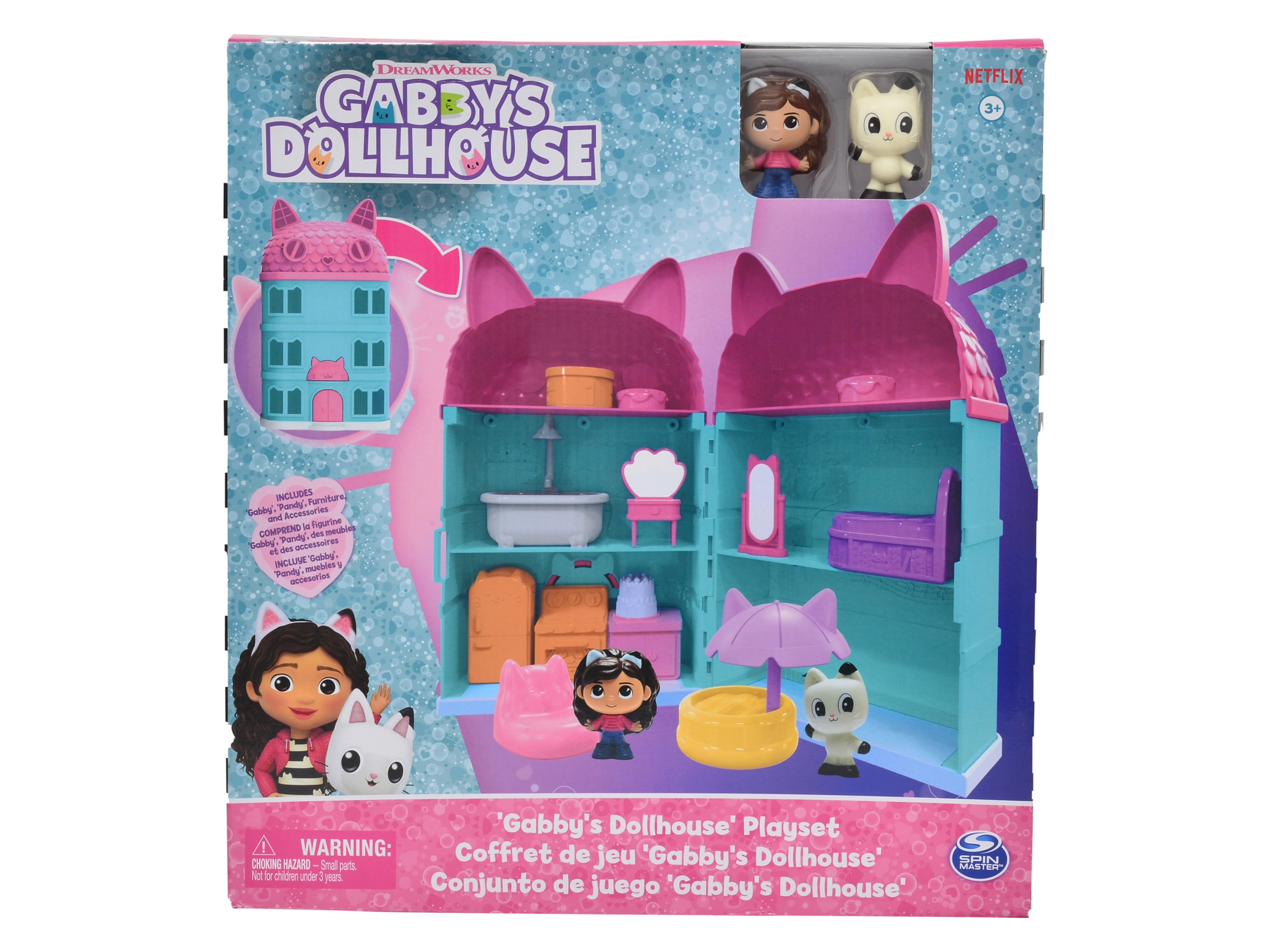 Gabby's Dollhouse Poppenhuis - speelset - speelhuis - incl figuren en accesoires