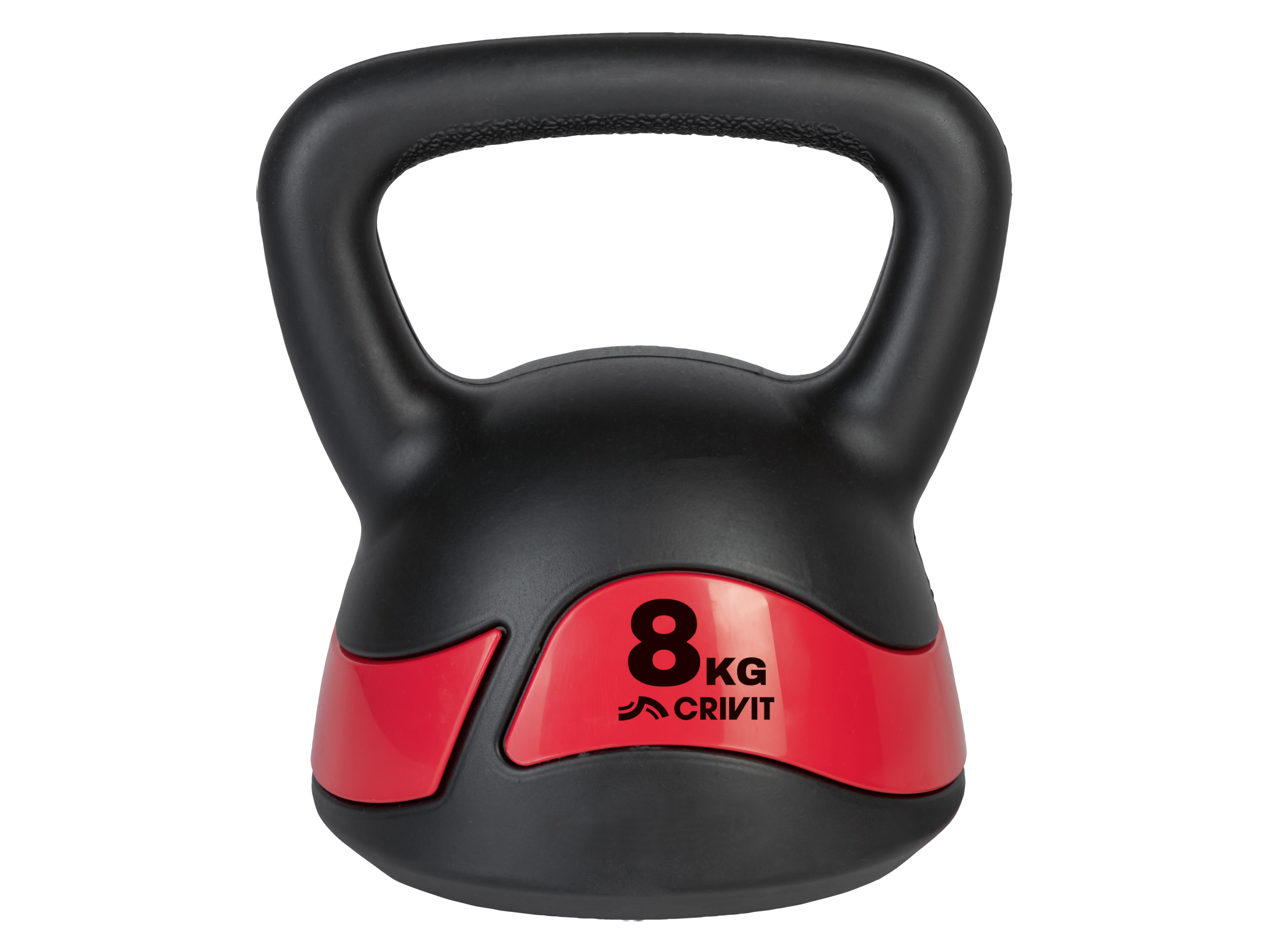 CRIVIT Kettlebell 6 of 8 kg (Kettlebell kunststof 8kg)