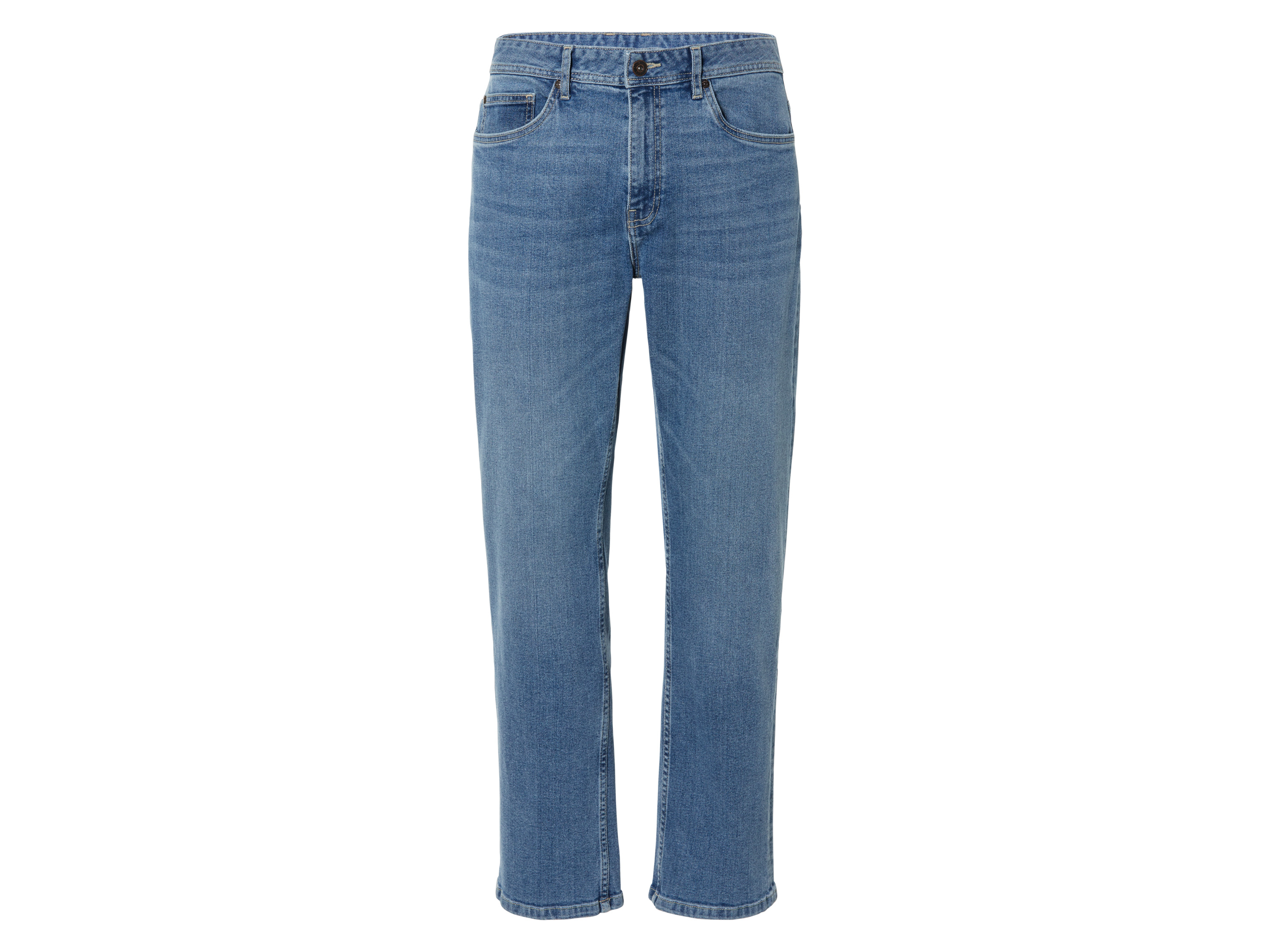 LIVERGY Heren jeans relaxed fit (52 (36/32), Blauw)