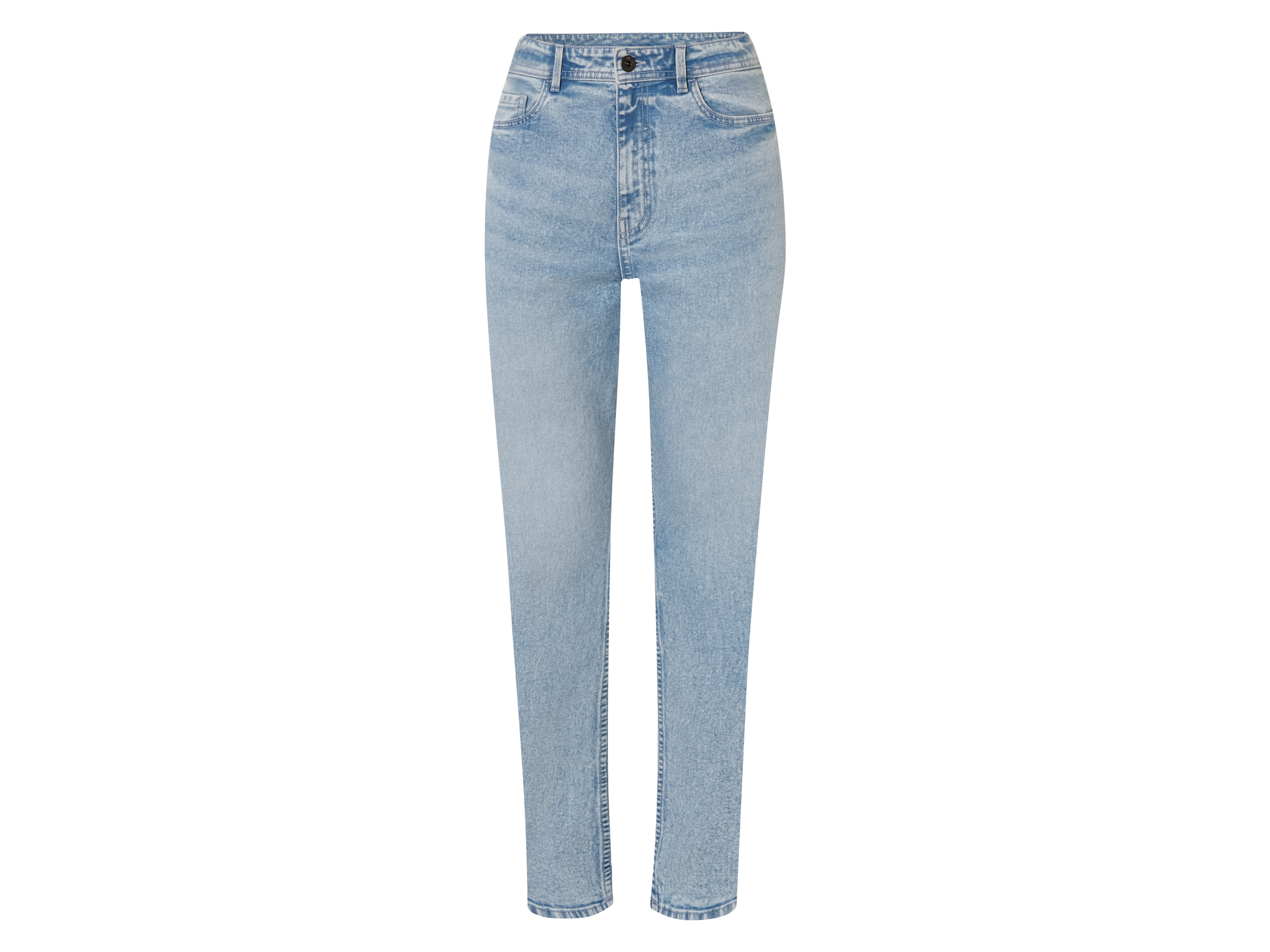 esmara Dames Jeans Straight Fit (36, Blauw)