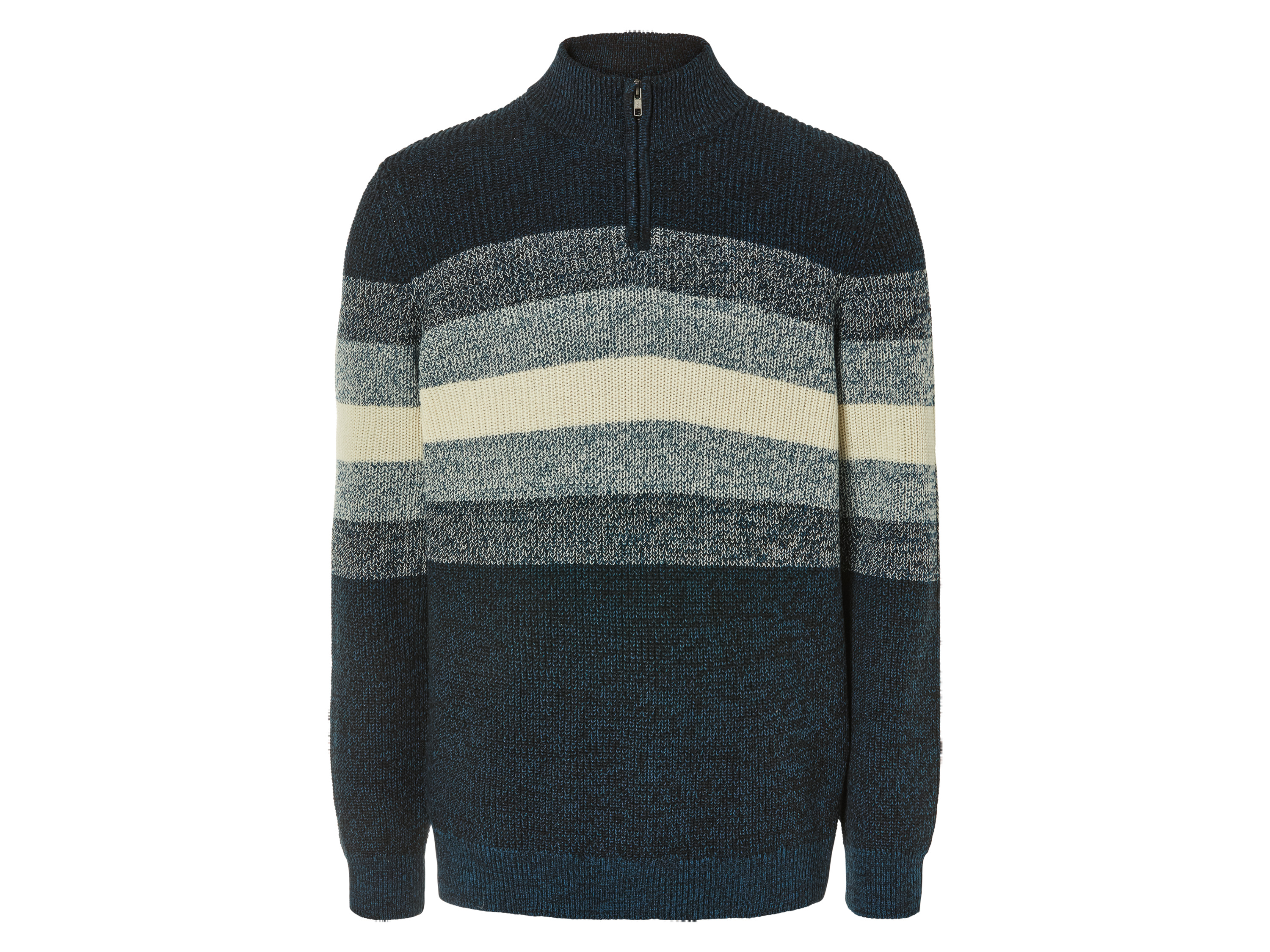 LIVERGY Gebreide heren trui (XXL (60/62), zwart/blauw/beige)