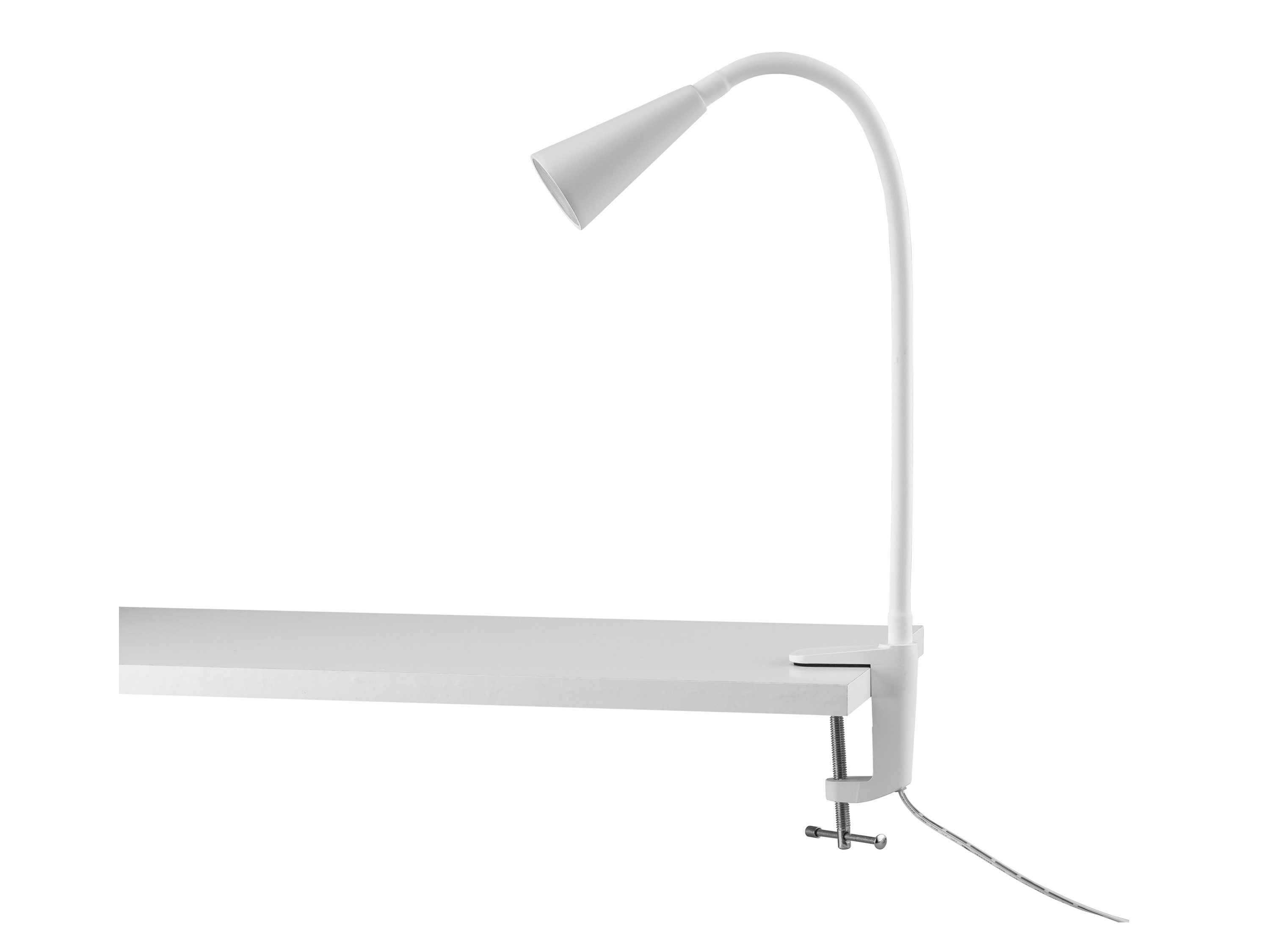 LIVARNO home LED-klemlamp met flexibele arm (Klem spotlight, Wit)