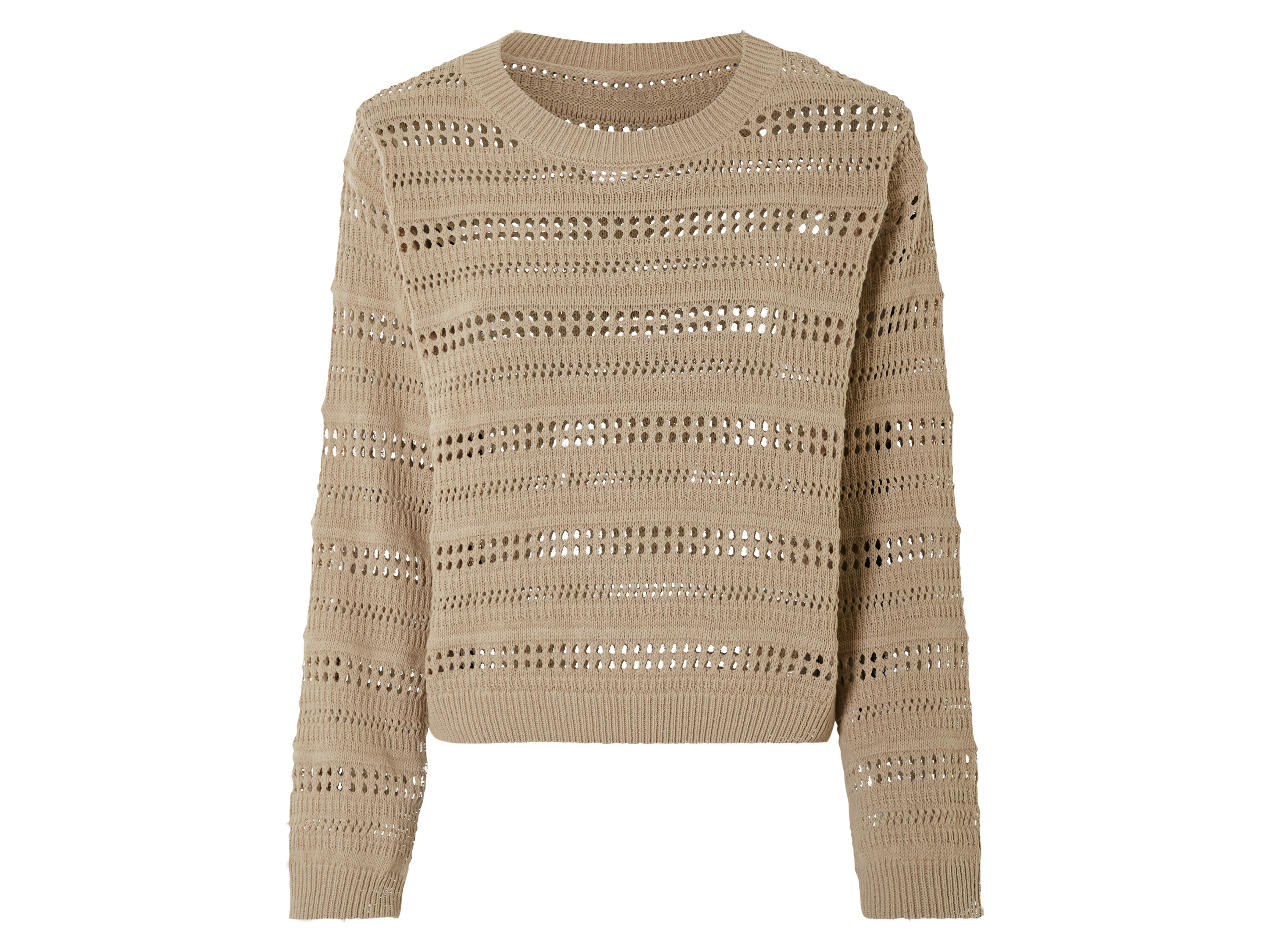 esmara Gebreide trui dames (Beige, XS(32/34))