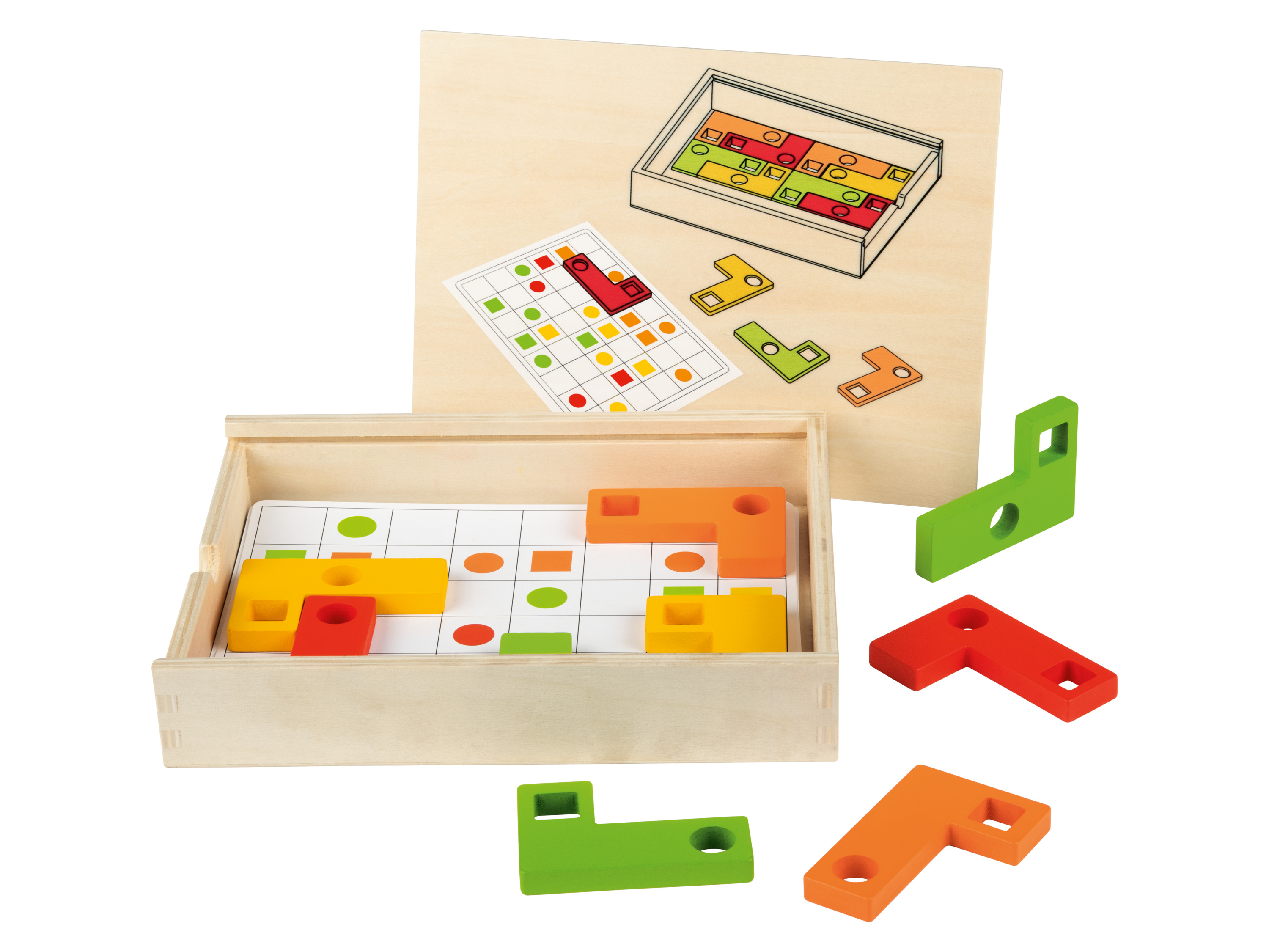 Playtive Houten motoriekspel Montessori (Geometriespel)