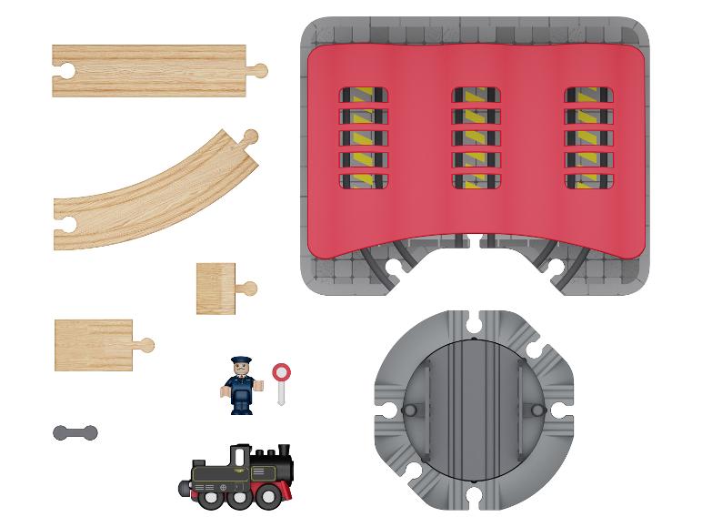 Ga naar volledige schermweergave: Playtive Houten treinbaan uitbreidingsset - afbeelding 40