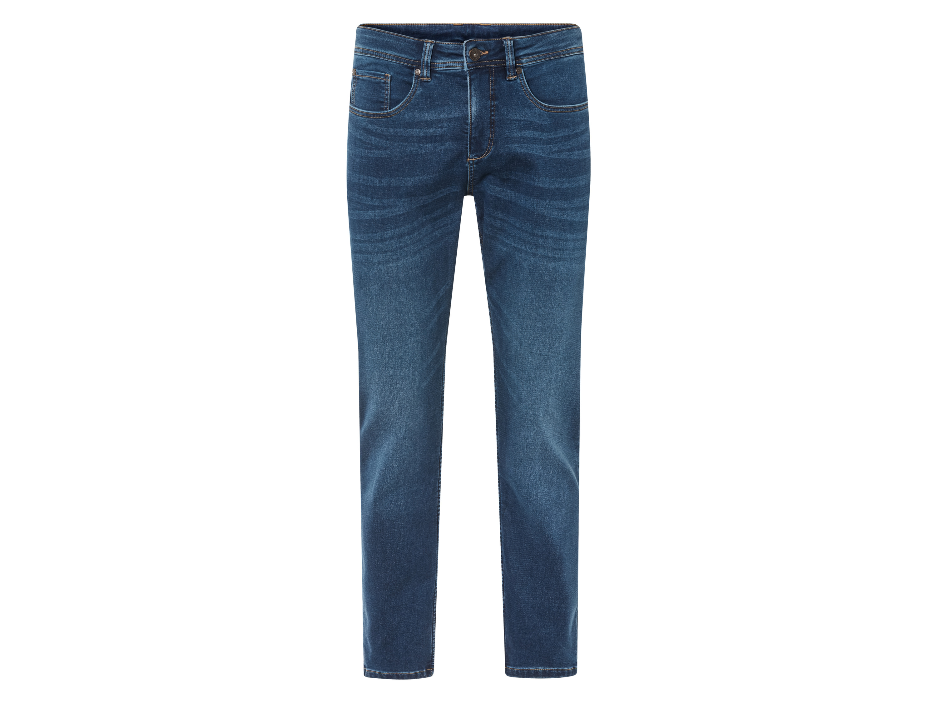 LIVERGY Heren Sweatjeans Slim Fit (56 (40/32), Blauw)