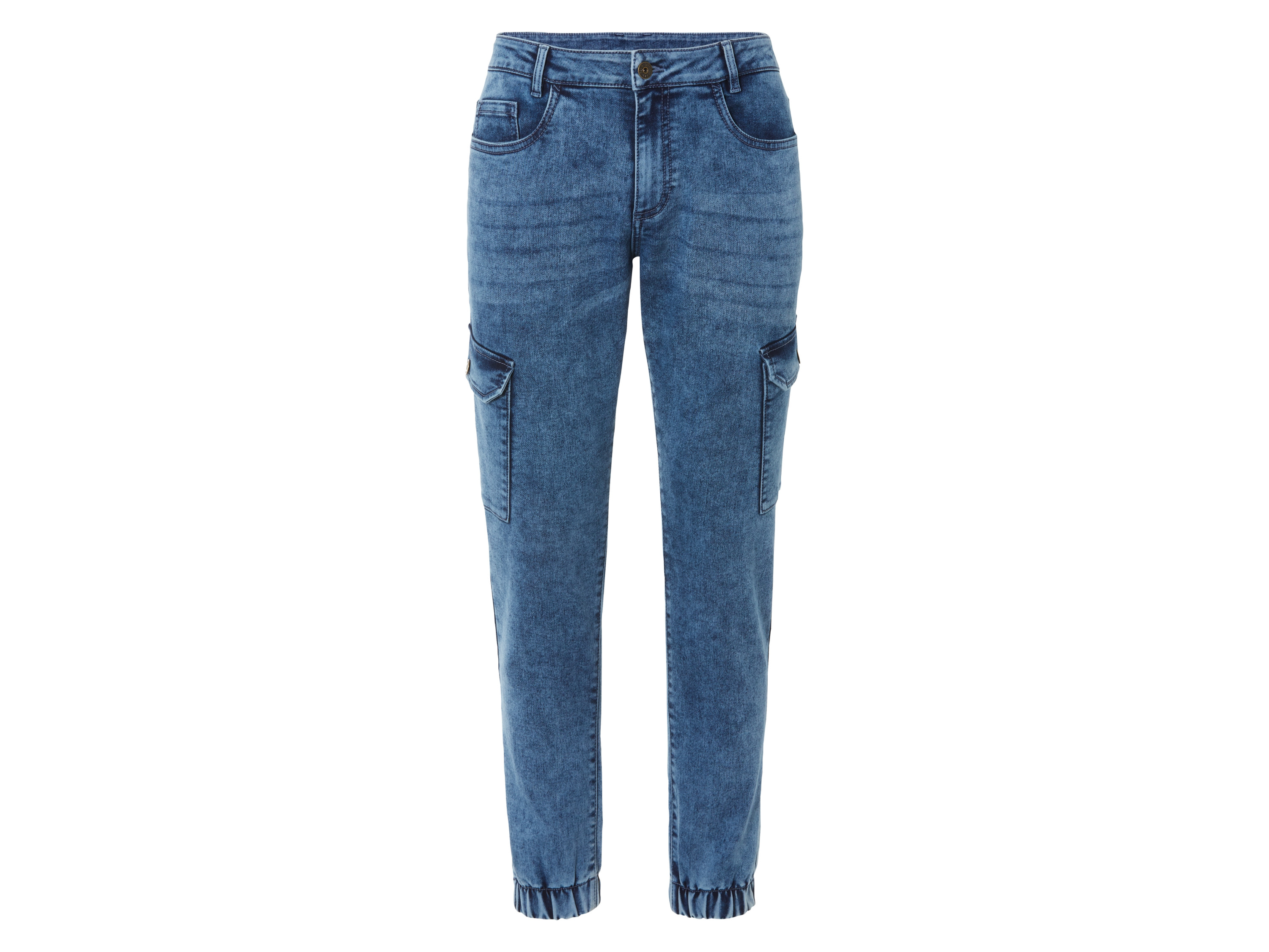 LIVERGY Heren Denim Joggers comfort Fit (Blauw, 48)