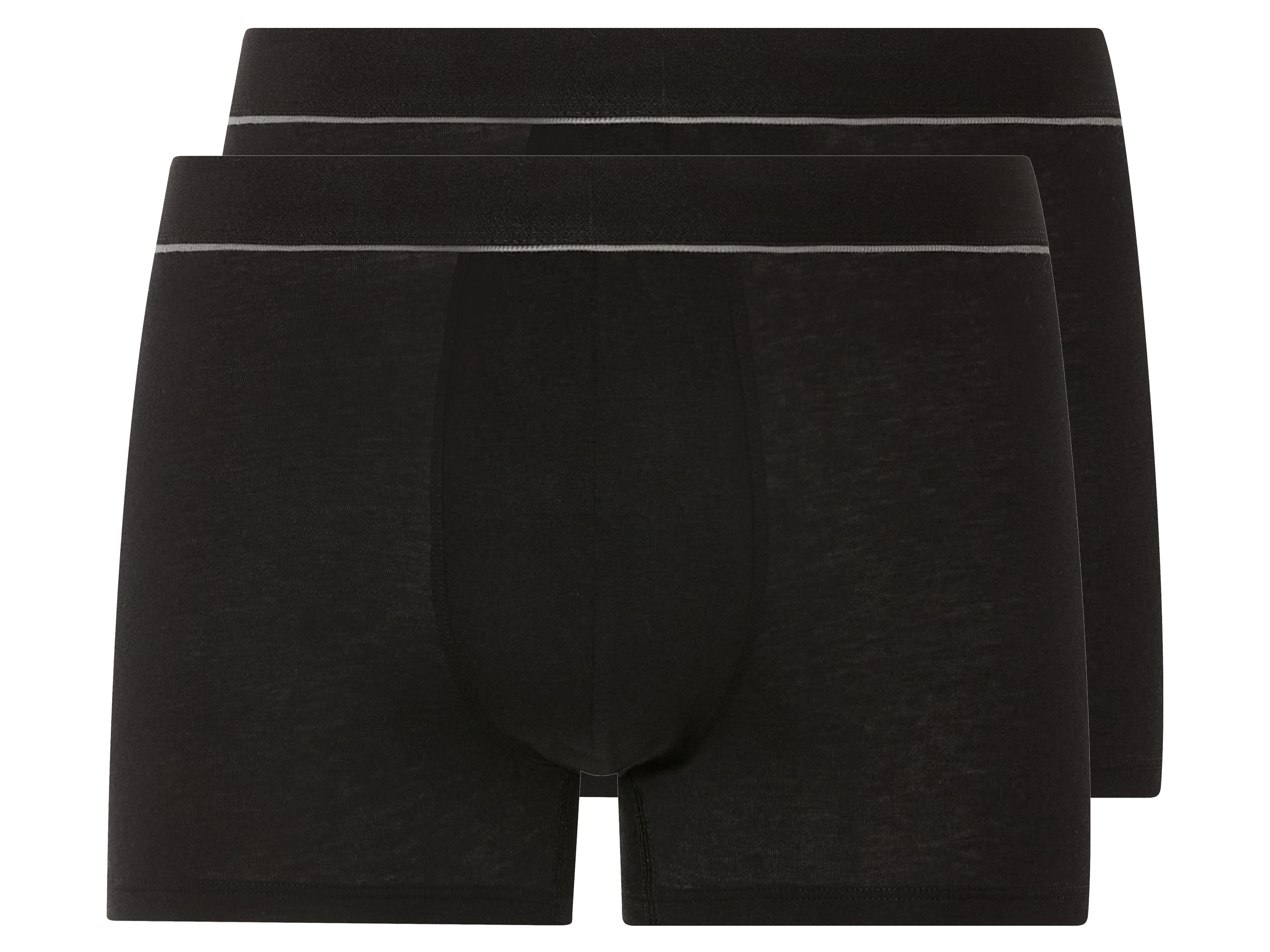 LIVERGY 2 stuks heren boxers (Zwart, 6/L)