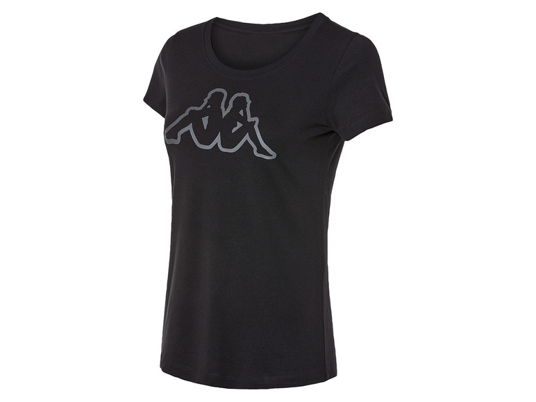 Kappa Dames T-shirt (M, Zwart)