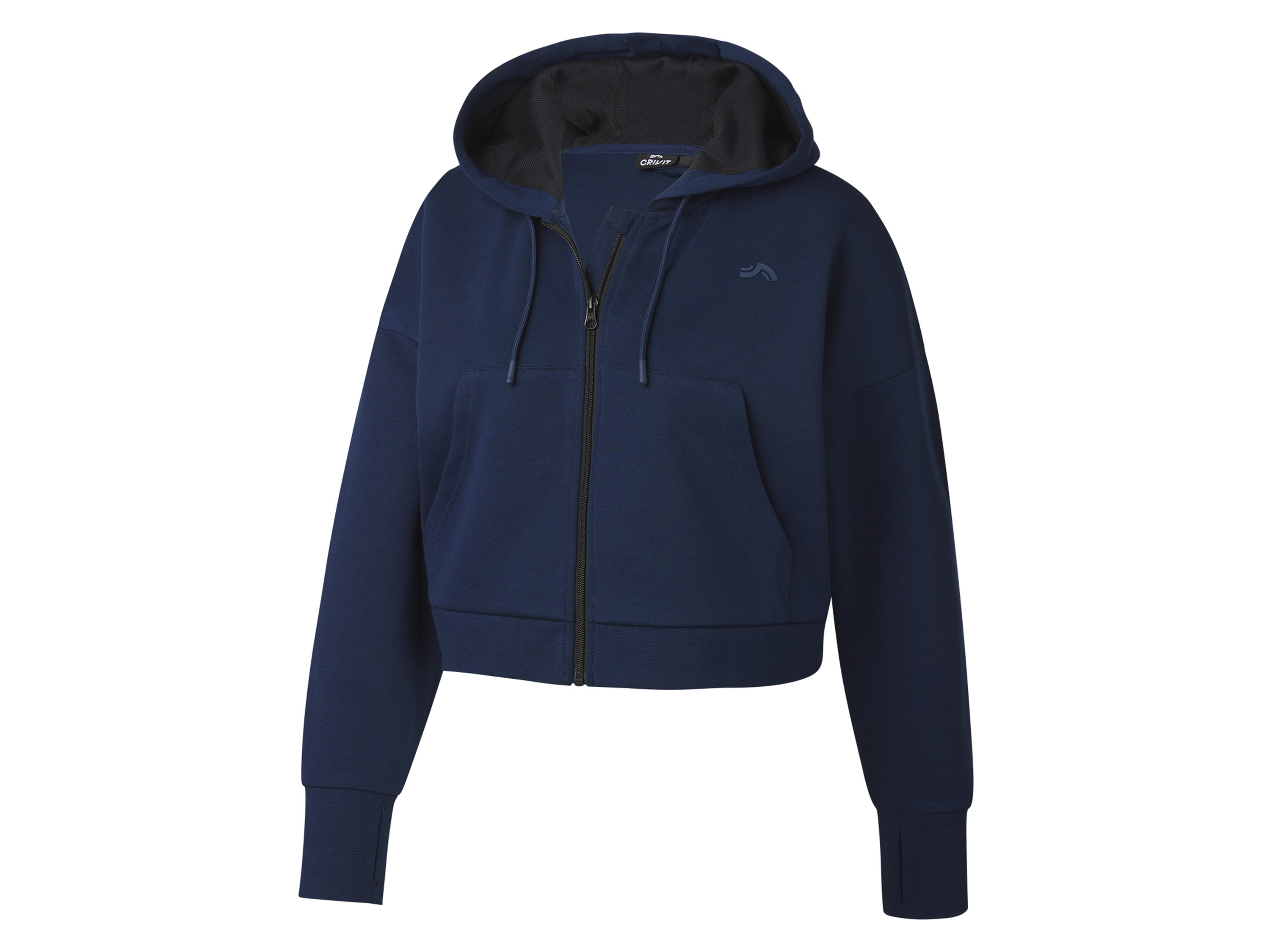 CRIVIT Dames sweatjack (M (40/42), Marineblauw)