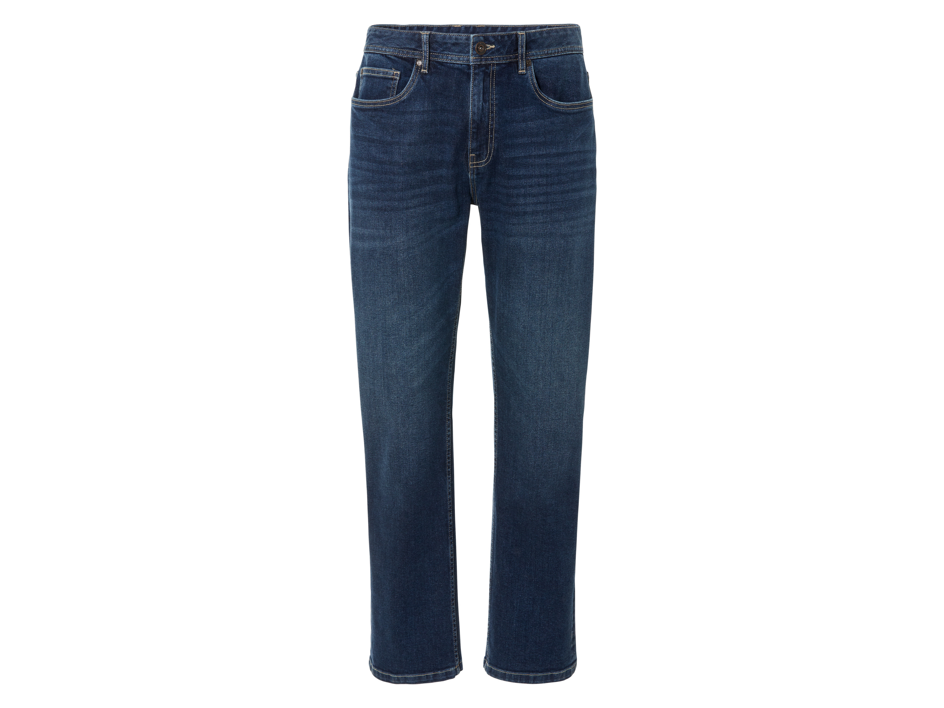 LIVERGY Heren jeans relaxed fit (56 (40/32), Donkerblauw)