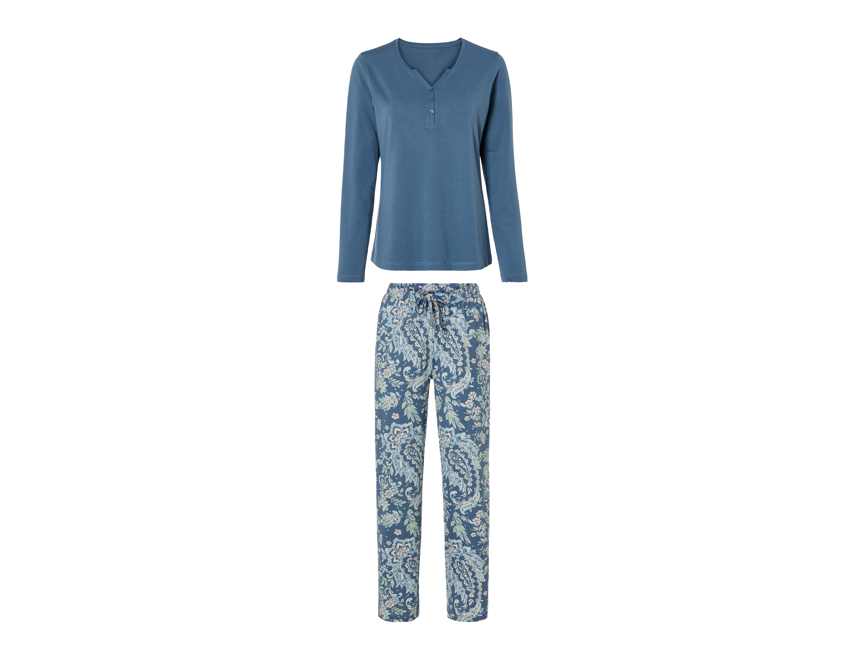 esmara Dames pyjama (M (40/42), Blauw)