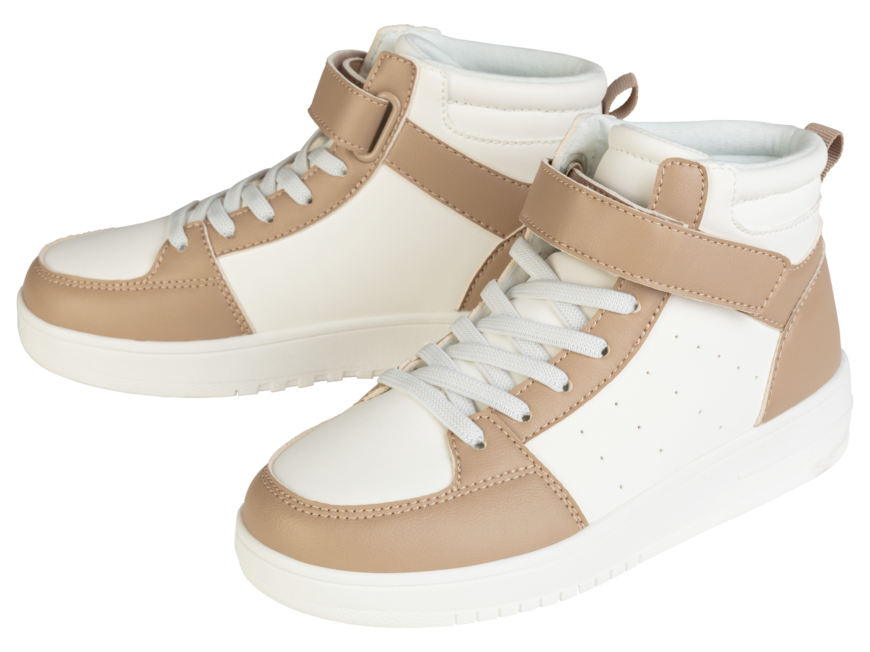 pepperts! Kindersneakers (32, Beige/gebroken wit)