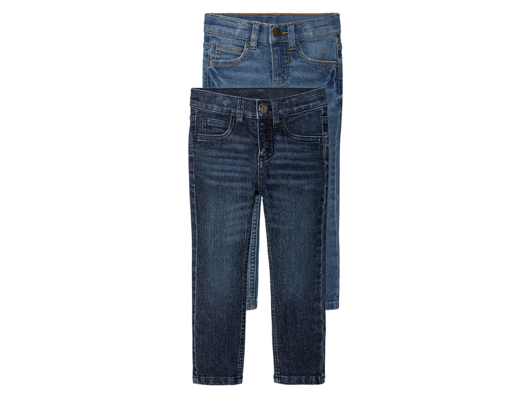 lupilu 2 peuter jeans (98, Donkerblauw/lichtblauw)
