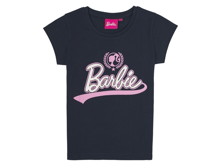 Barbie Meisjes T-shirt (110/116, Donkerblauw)