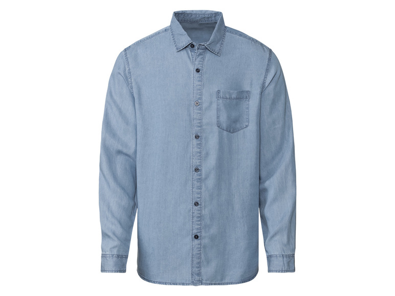 Heren shirt (M (39/40), Lichtblauw)