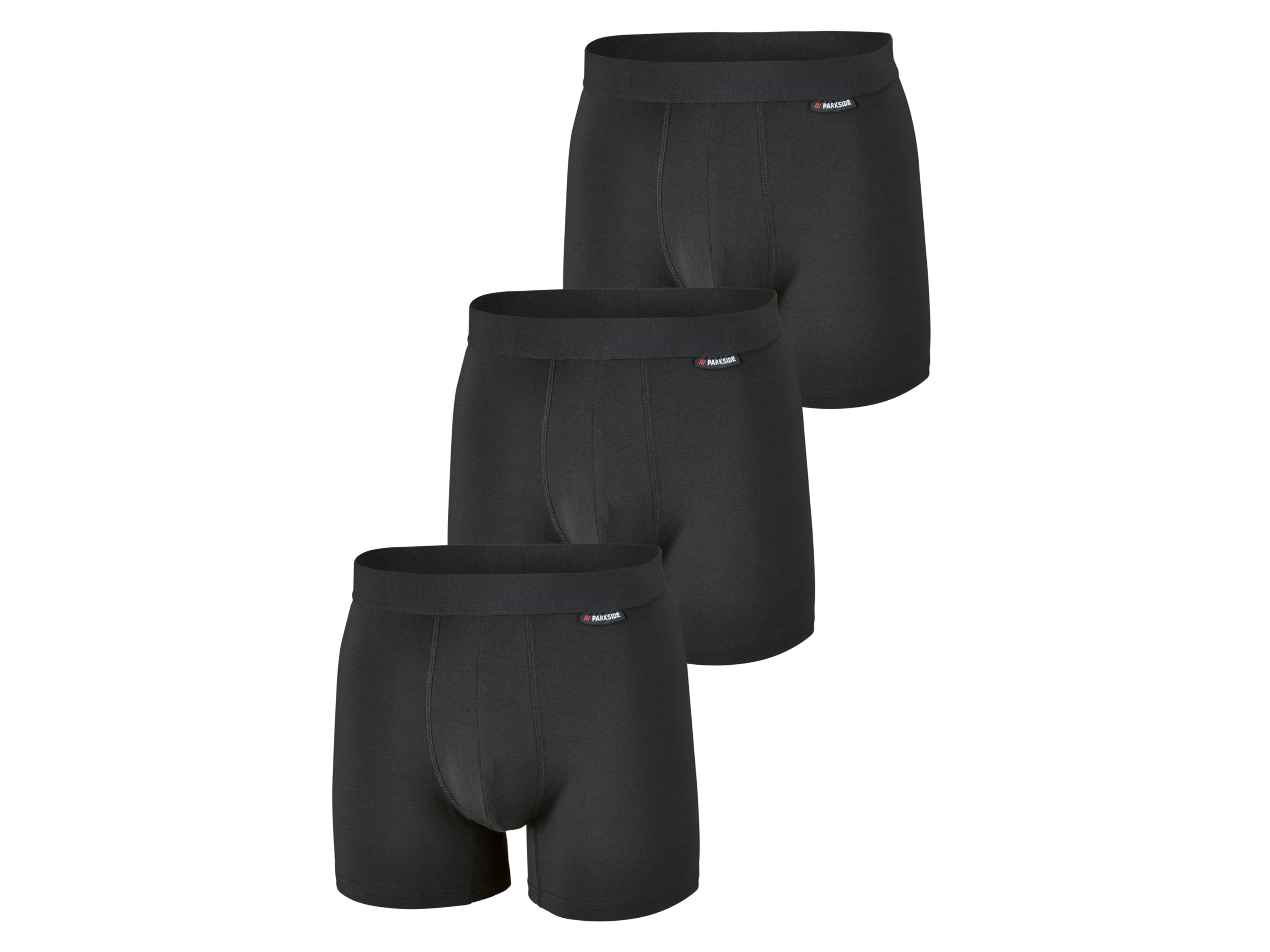 PARKSIDE 3 heren boxers (L, Zwart)