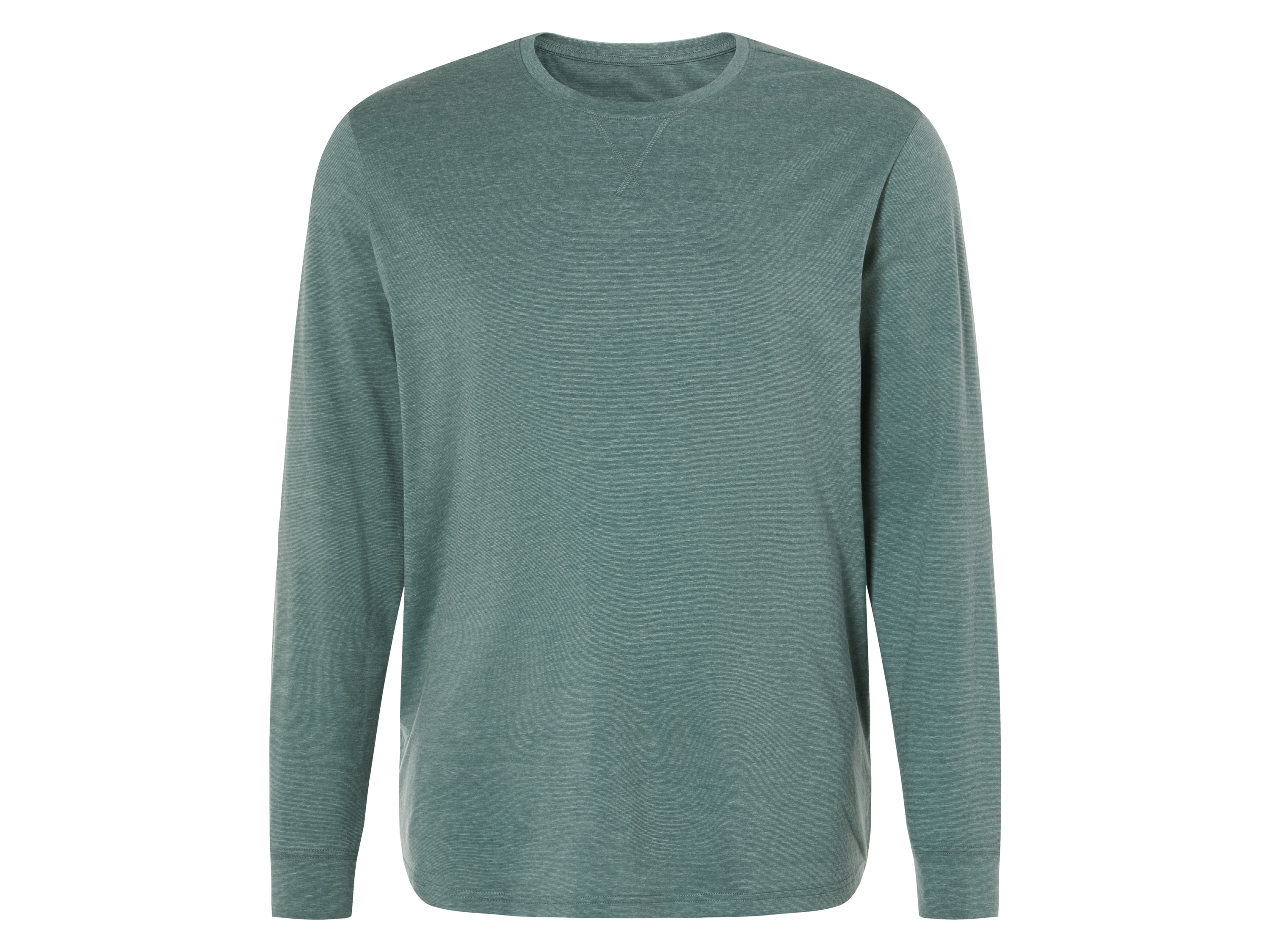 LIVERGY Heren Thermo longsleeve met ronde hals (XXXXL (68/70), Lichtgrijs)