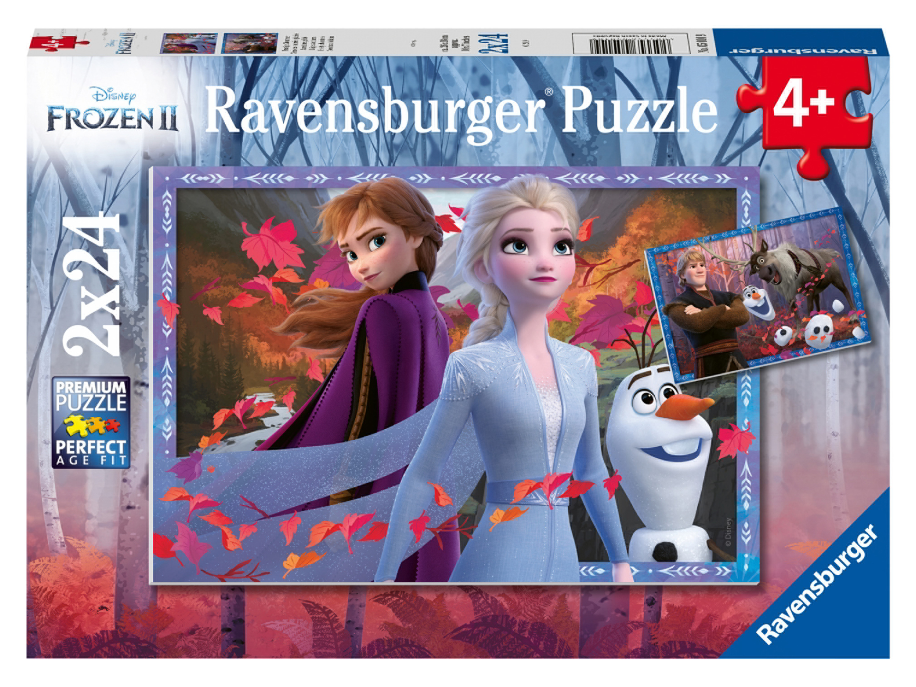 Ravensburger puzzel 2x24 stukjes Ijzige avonturen