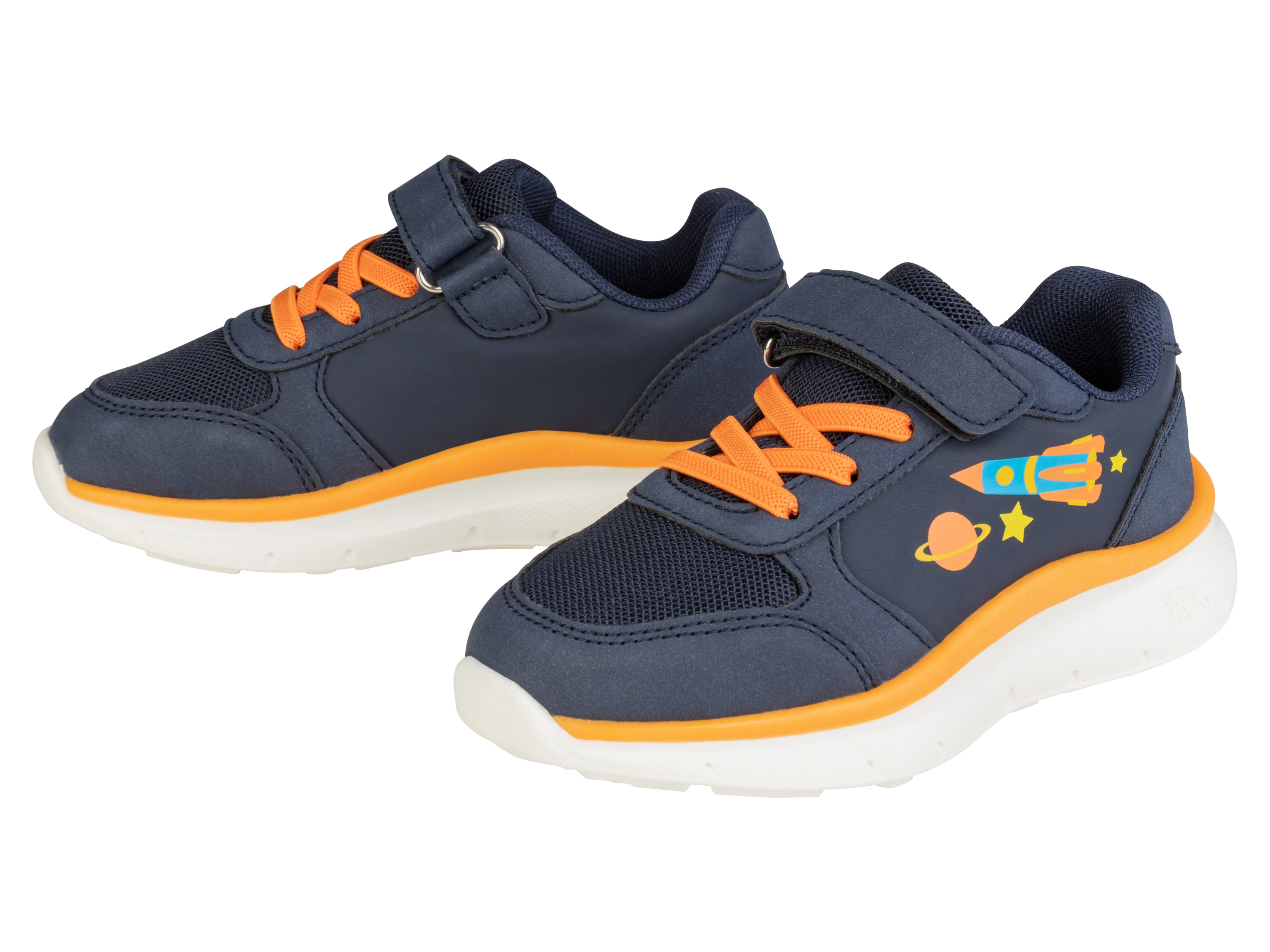 lupilu Peutersneakers (25, Marineblauw/oranje)