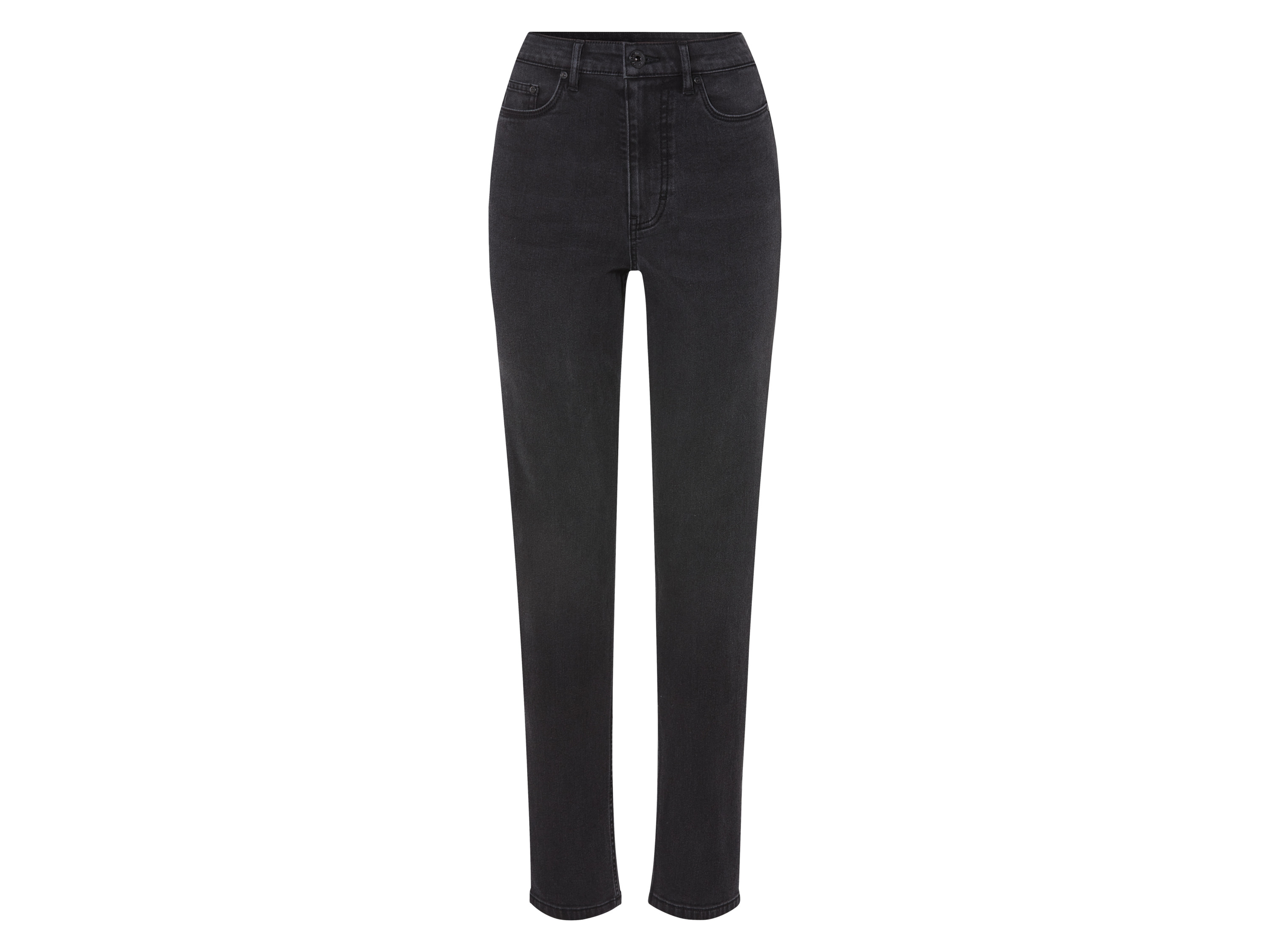 esmara Dames thermojeans - Straight Fit (42, Donkergrijs)