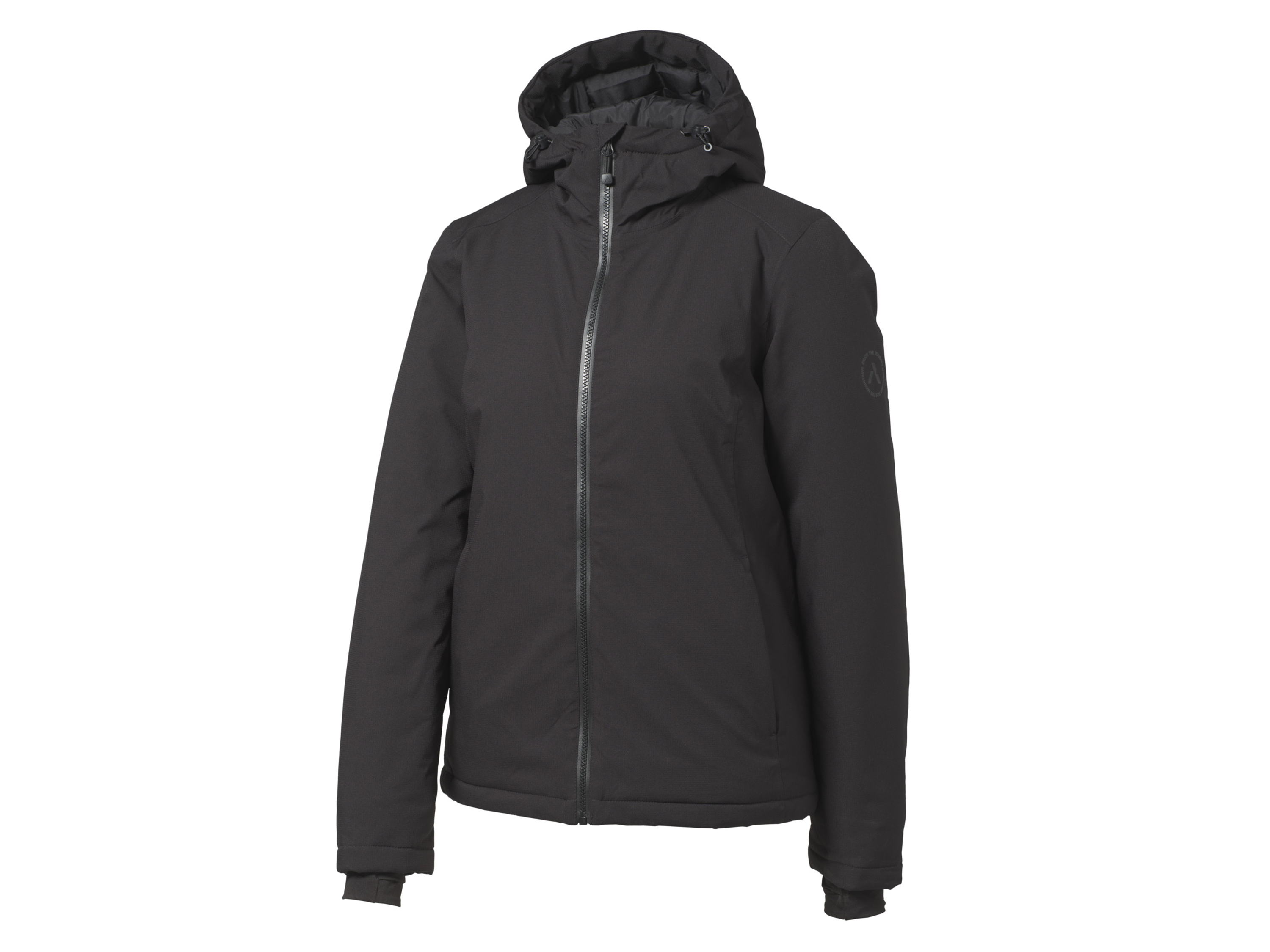 CRIVIT Dames winterjas (XS (32/34), Zwart)