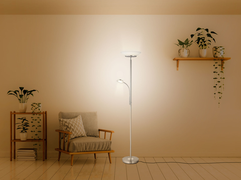 Ga naar volledige schermweergave: LIVARNO home LED staande lamp met leeslamp - afbeelding 3