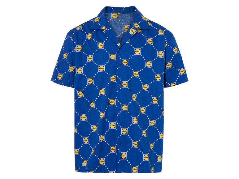 Heren shirt (L (41/42), Blauw)