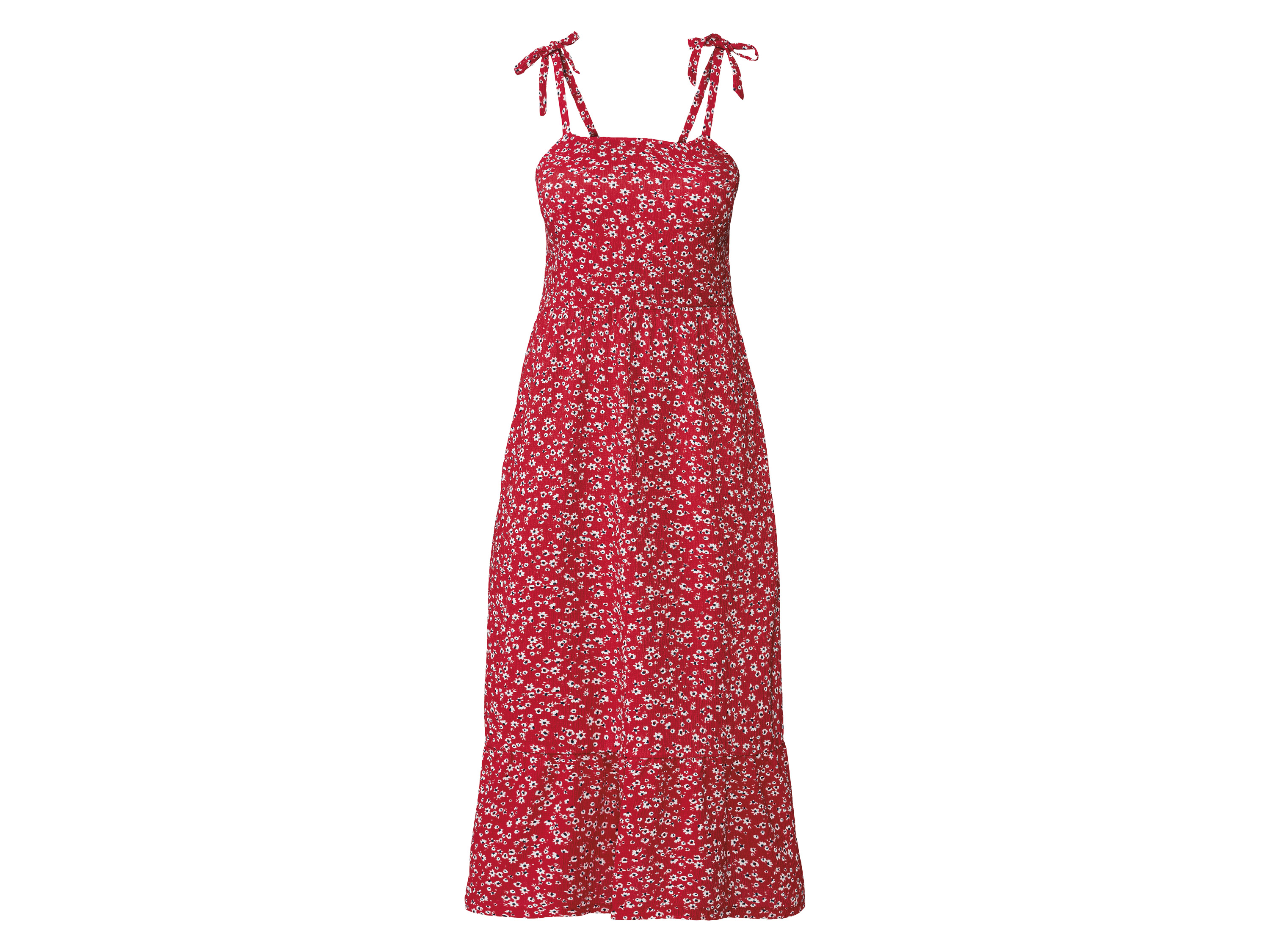 esmara Dames midi-jurk (L (44/46), Rood)