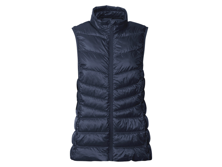 esmara Dames lightweight-doorgestikt vest met o (XS (32/34), Marineblauw)