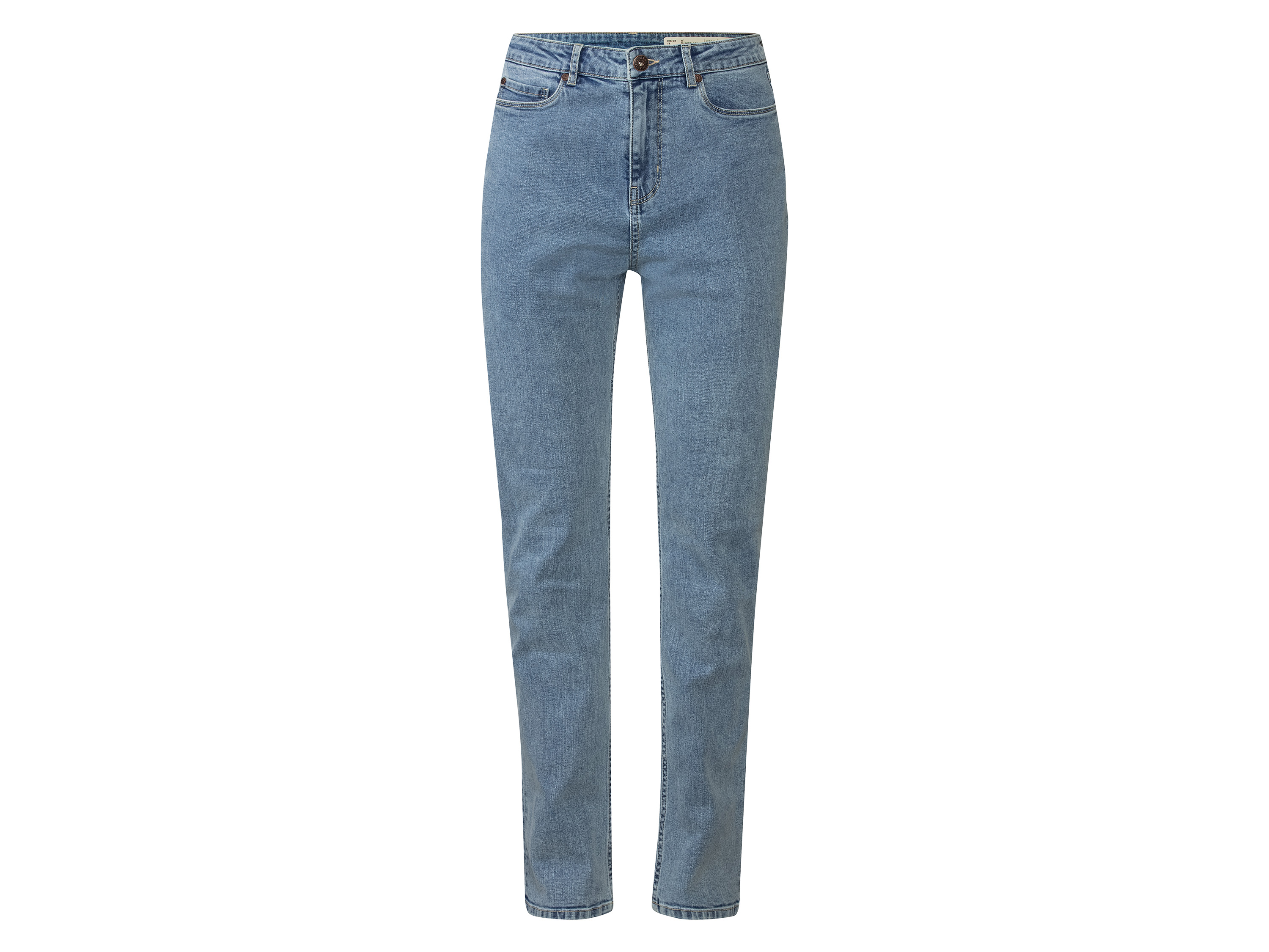 esmara Dames jeans straight fit (38, lang, Lichtblauw)