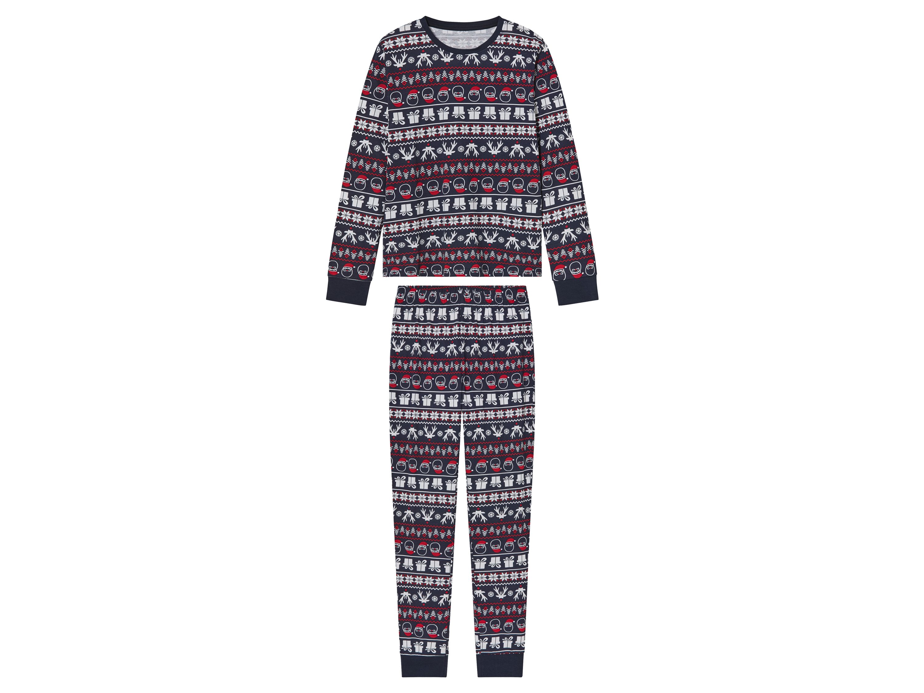 pepperts! Kinder kerstpyjama (158/164, Marineblauw)