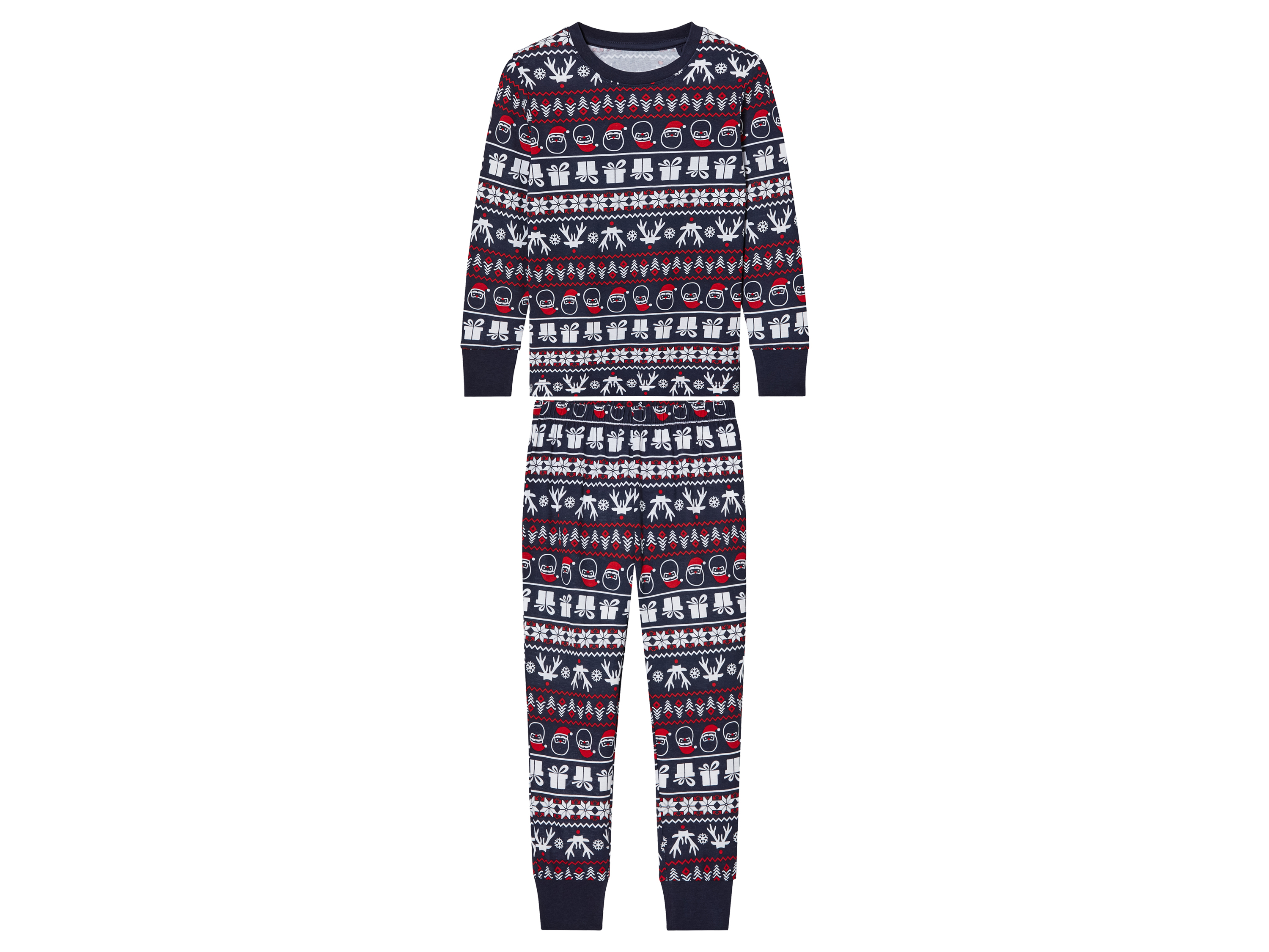 lupilu Kerstpyjama voor kinderen (122/128, Marineblauw)